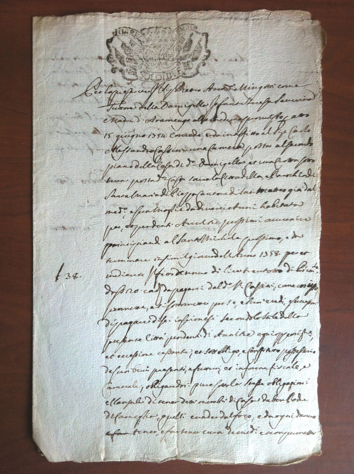 Documento originale 1799 - E16431