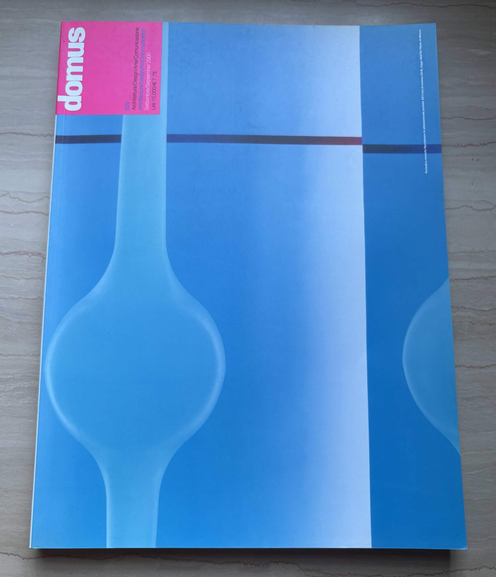 domus. Architettura/Design/Arte/Comunicazione / Architecture/Design/Art/Communication Settembre / September 2000 N. 829