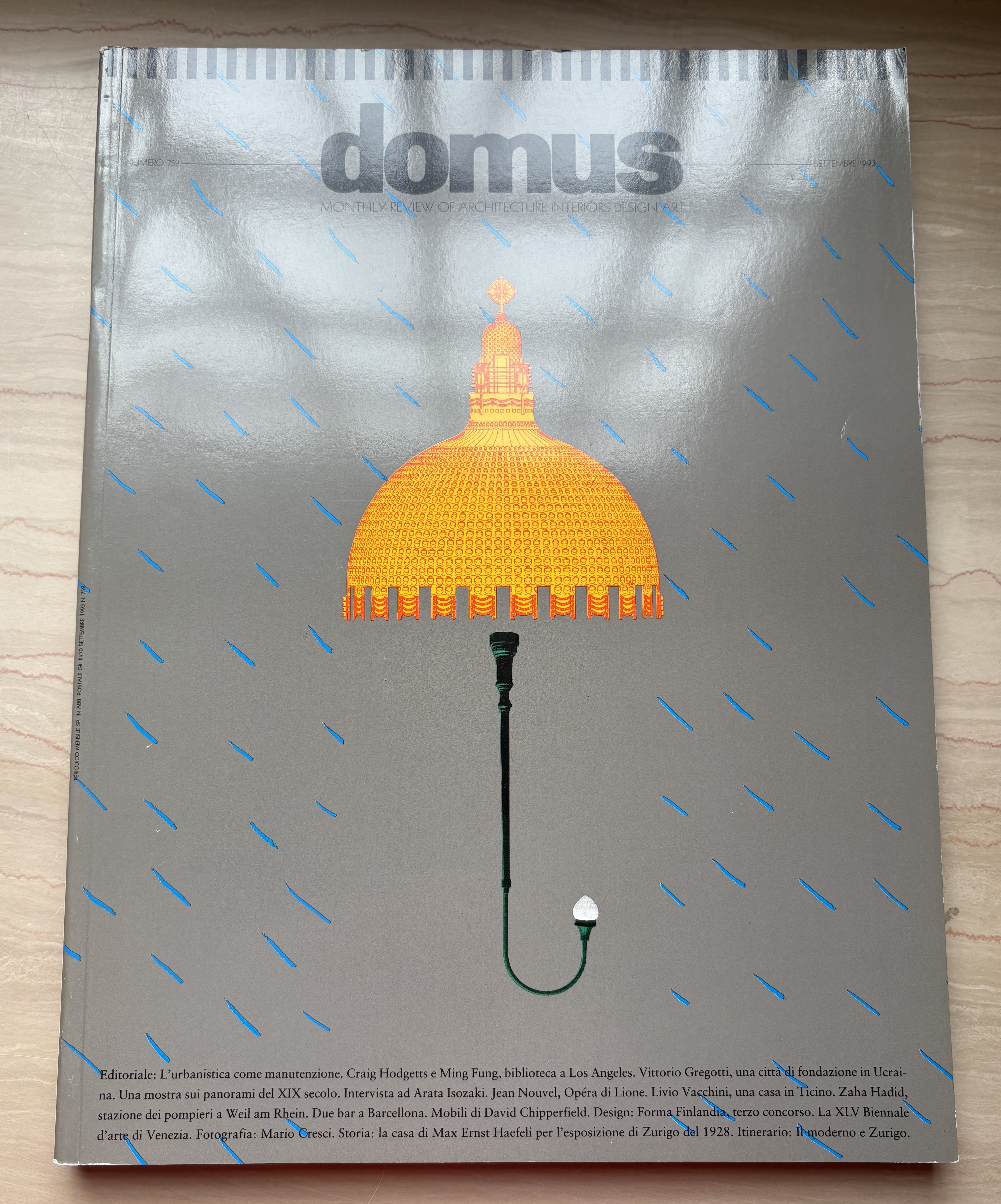 domus. Monthly Review of Architecture Interiors Design Art settembre 1993 …