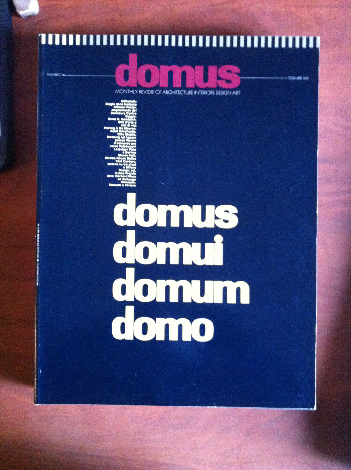 Domus n^ 744 Dicembre 1992 Fondata da Gio Ponti 1928 …