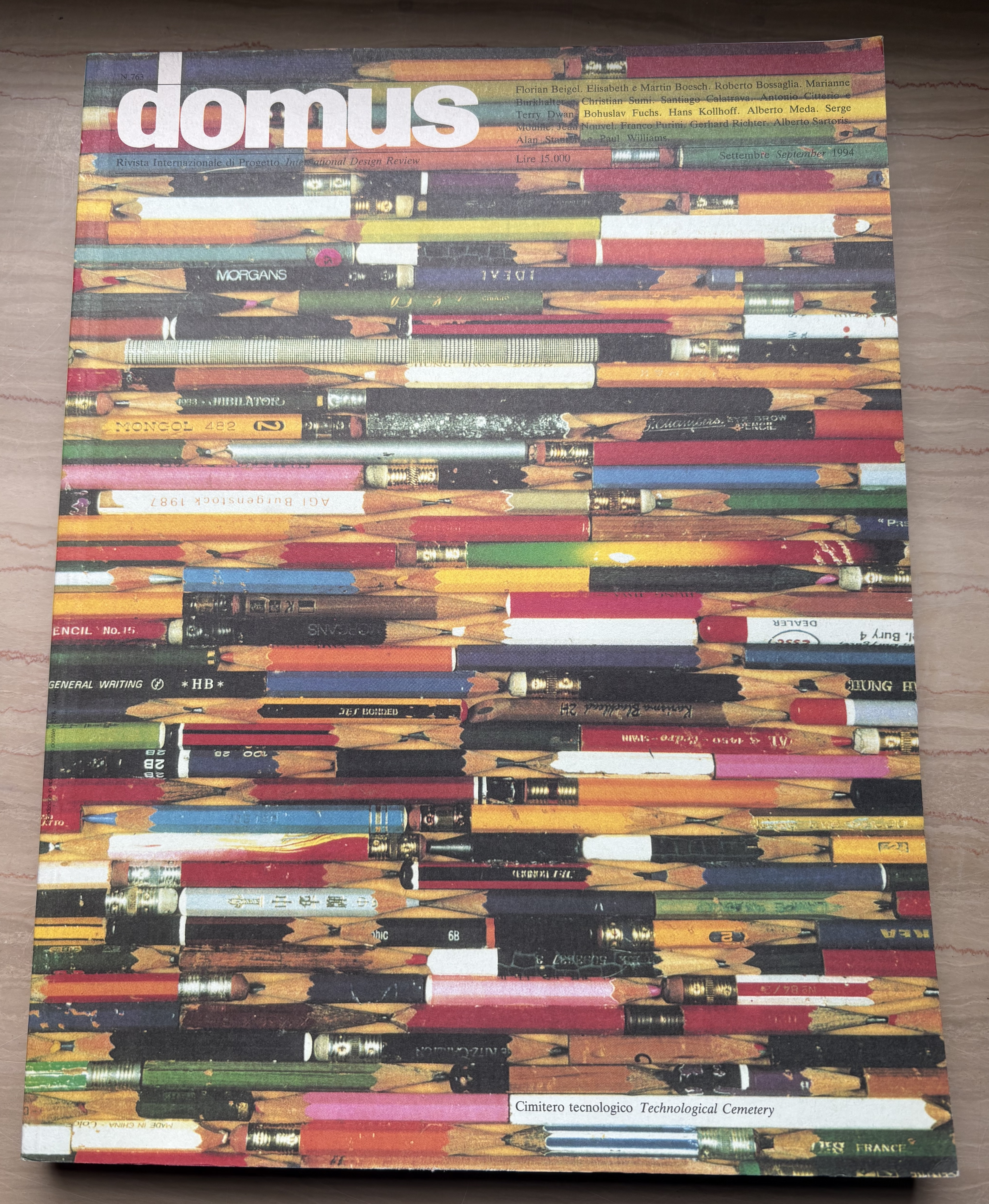 domus. Rivista Internazionale di Progetto / International Design Review Settembre …