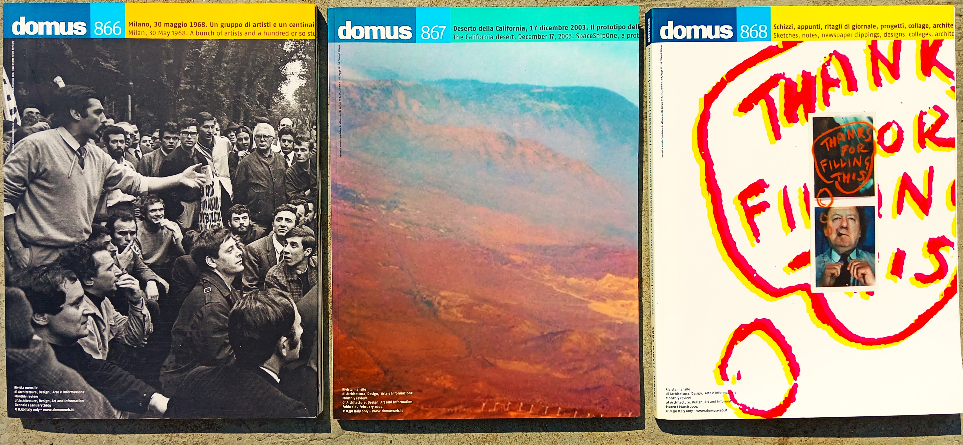 Domus tre numeri 866/867/868 gennaio febbraio marzo 2004