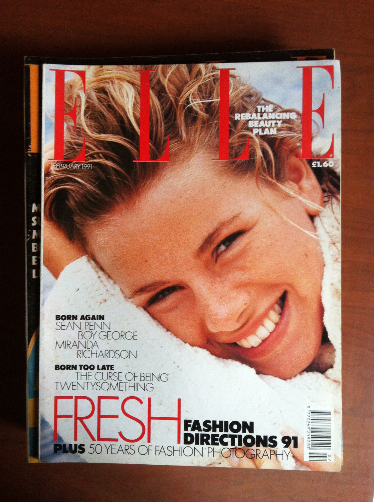 ELLE british February 1991 Cover:Carol Gerland - E12086