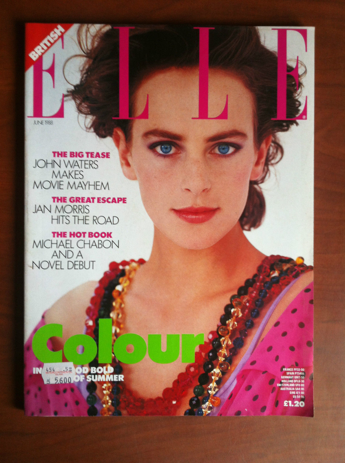 ELLE British June 1988 Cover: Laetitia - E9186