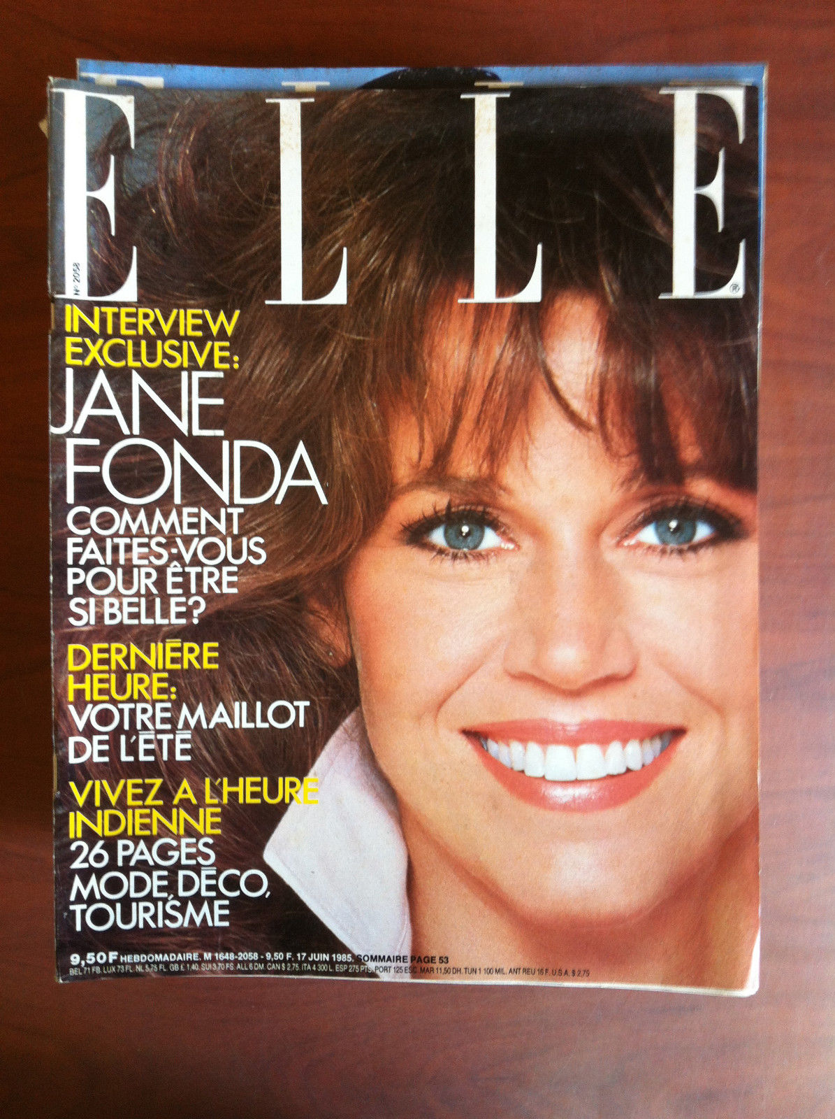 ELLE France n^ 2058 Juin 1985 Couverture Jane Fonda - …