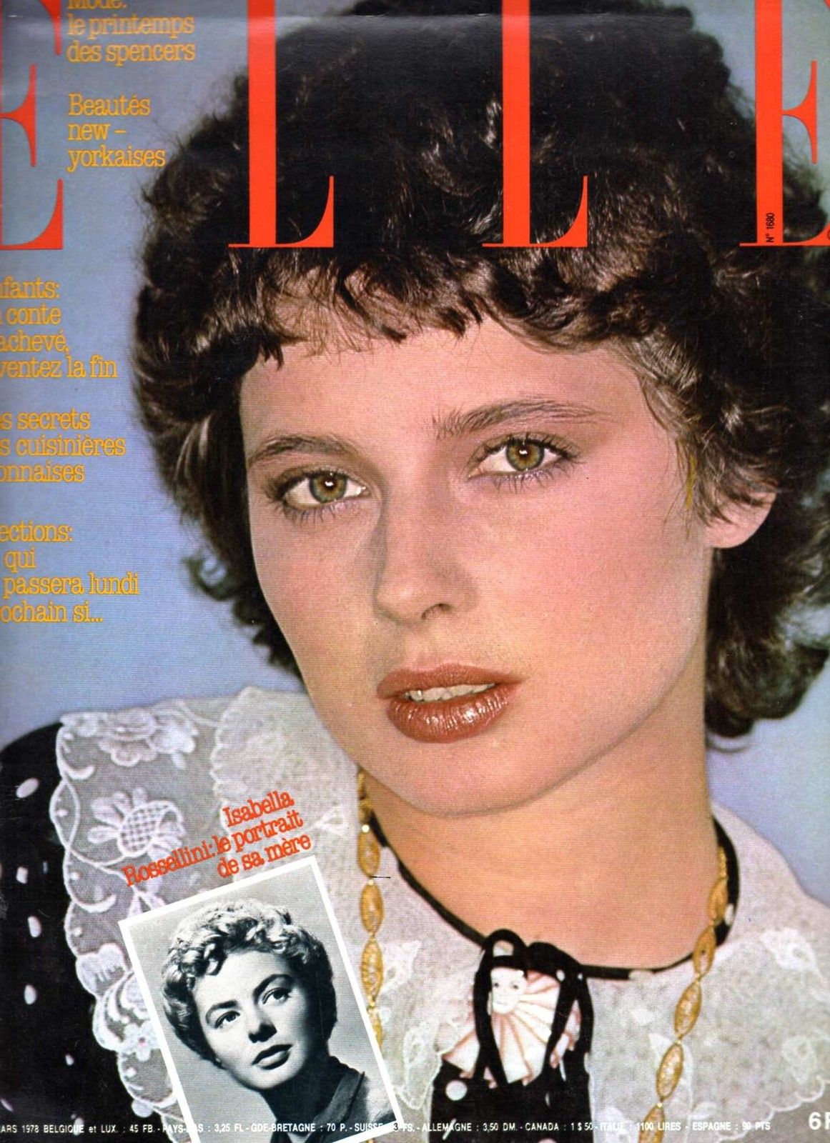 ELLE n^ 1680 marzo 1978 cover Isabella Rossellini