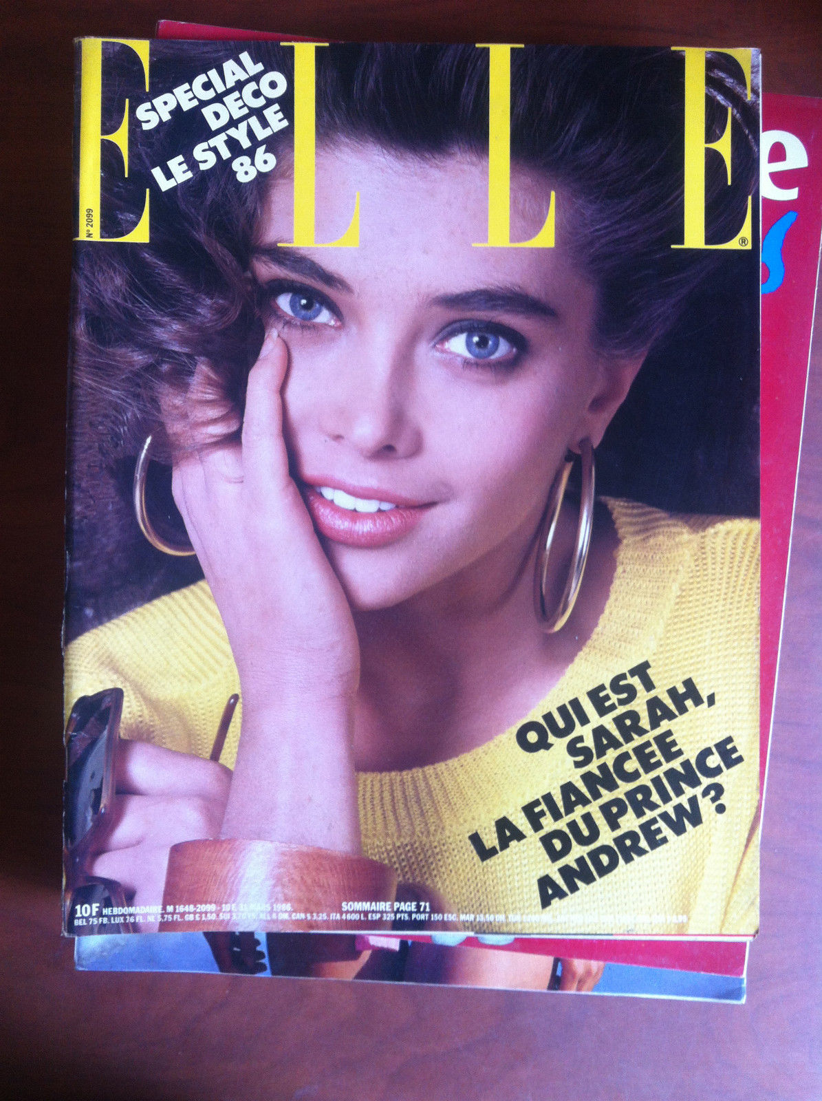 ELLE n^ 2099 Mars 1986 Cover: Marilee - E12395