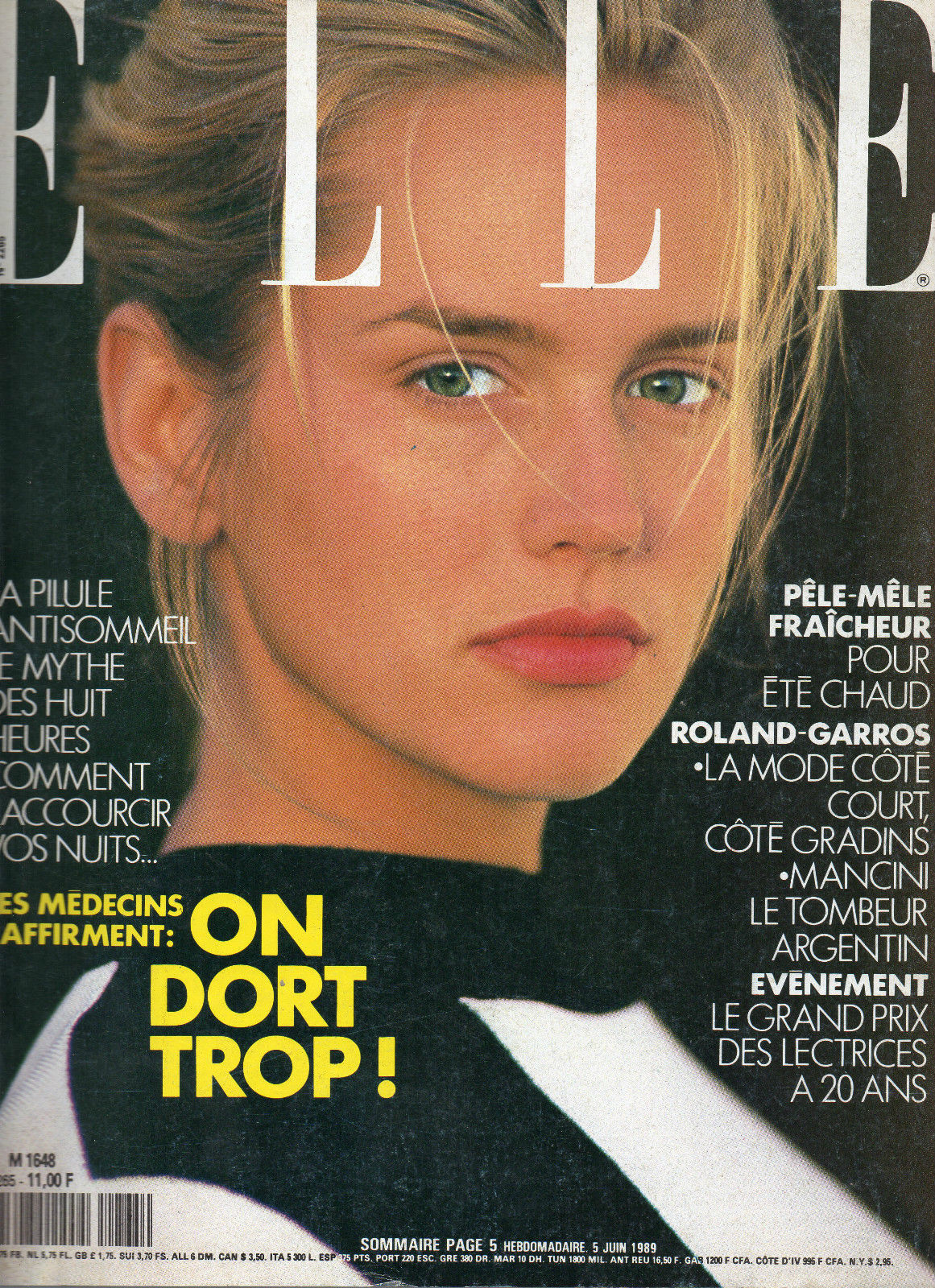 ELLE n^2265 giugno 1989 copertina Ashley Richardson