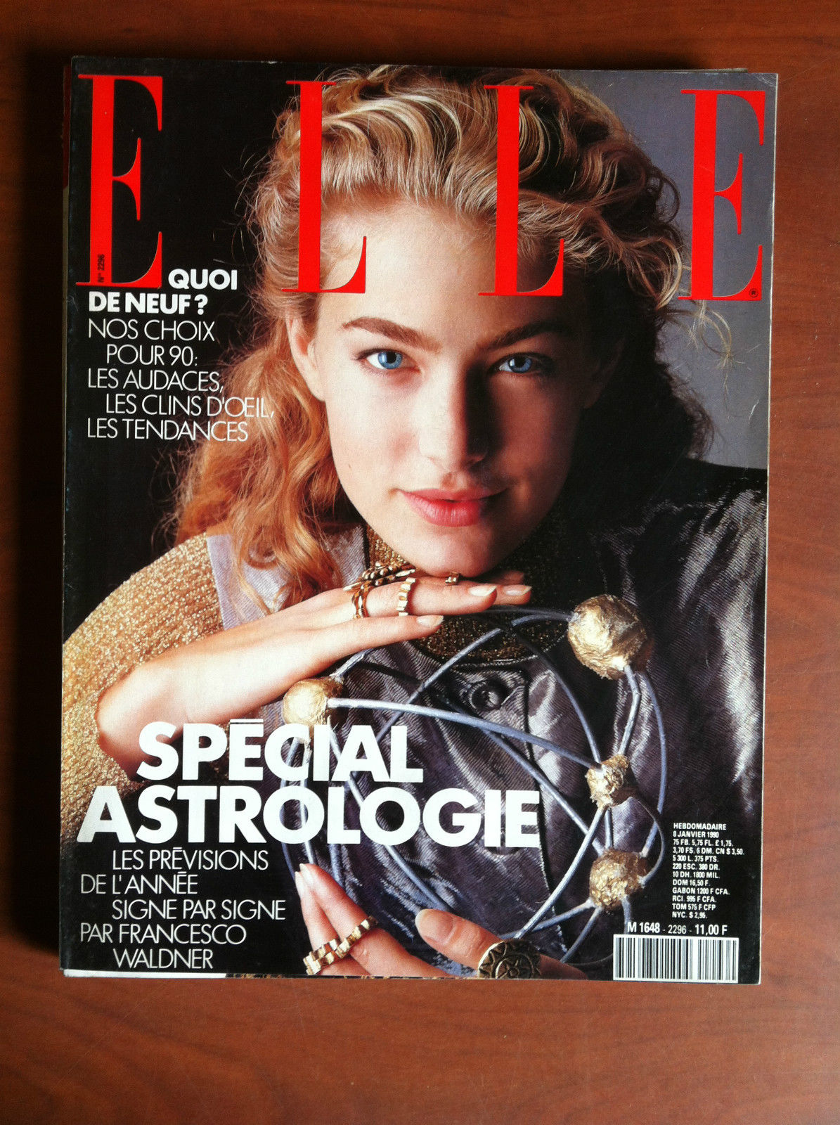 ELLE n^ 2296 Janvier 1990 Couverture: Eleine Irwin - E10967