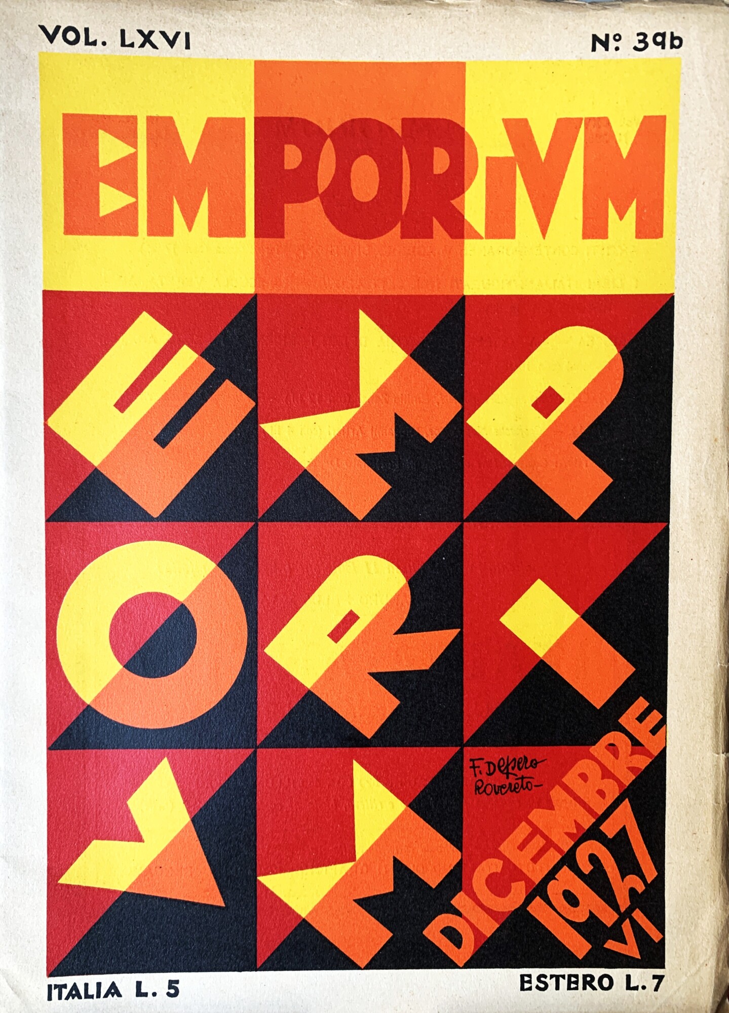 Emporium. Rivista Mensile Illustrata d'Arte e Coltura- N. 396 - …