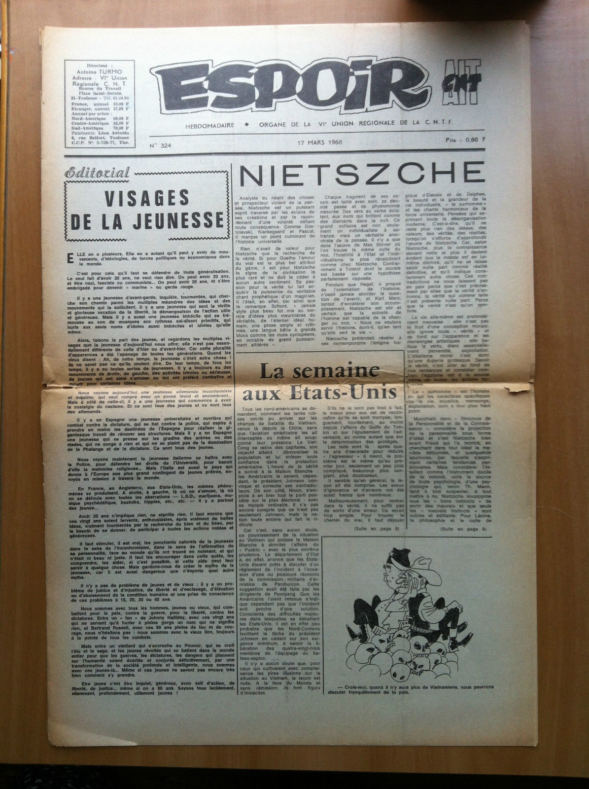 Espoir CNT AIT n^ 324 - 17 Mars 1968 - …