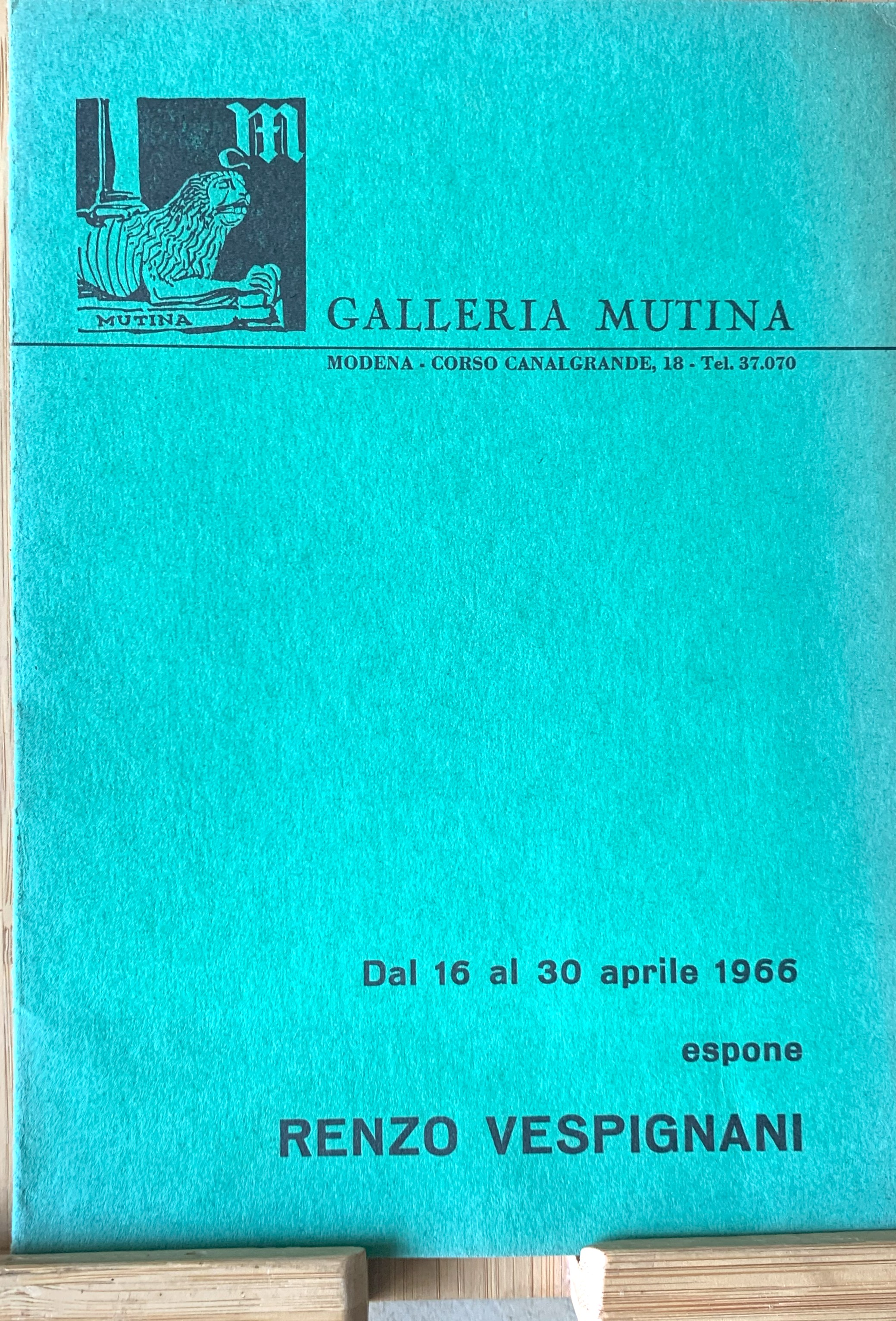 Espone Renzo Vespignani 1966