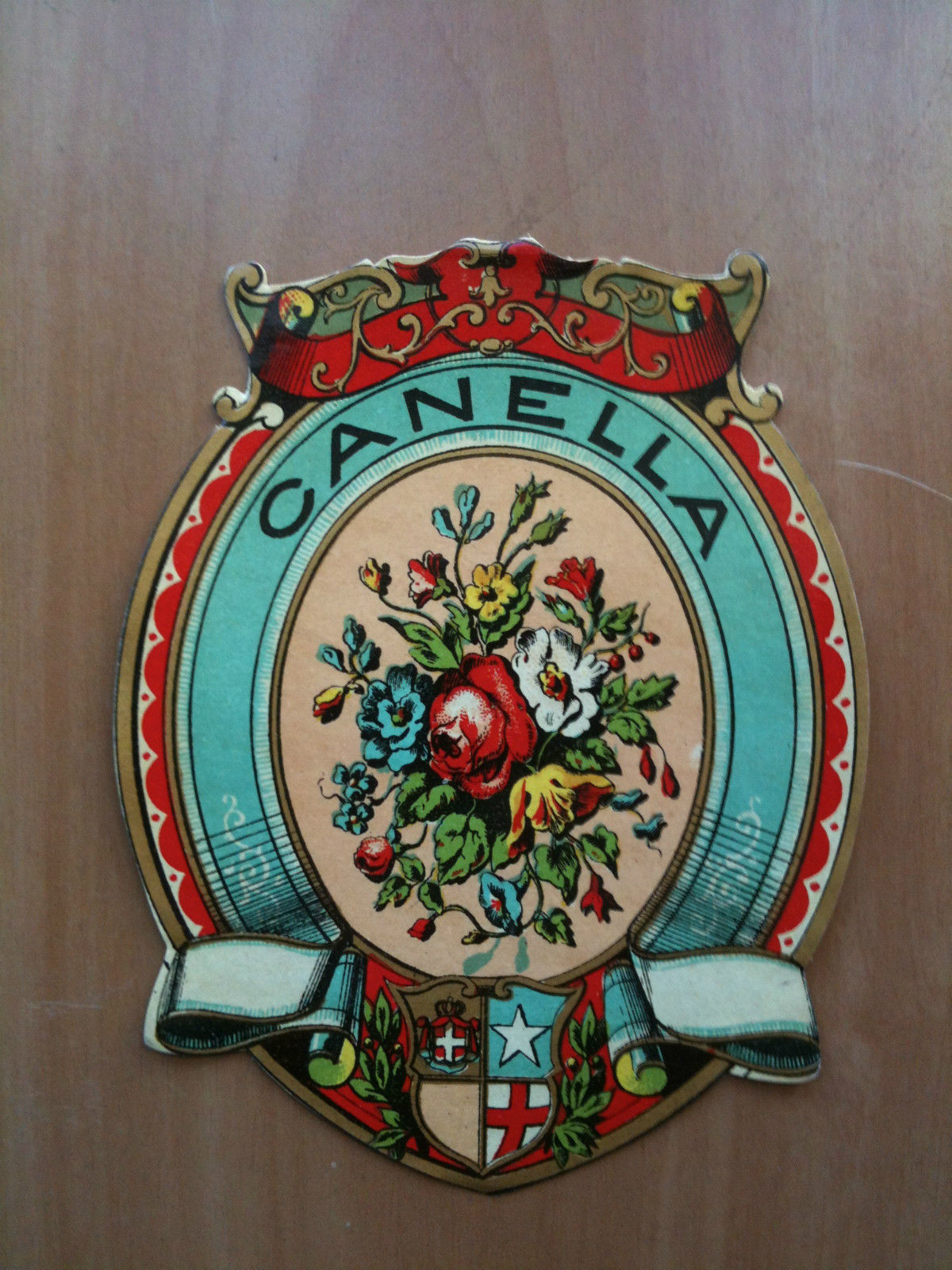 Etichetta liquore cromolitografia Canella inizi '900