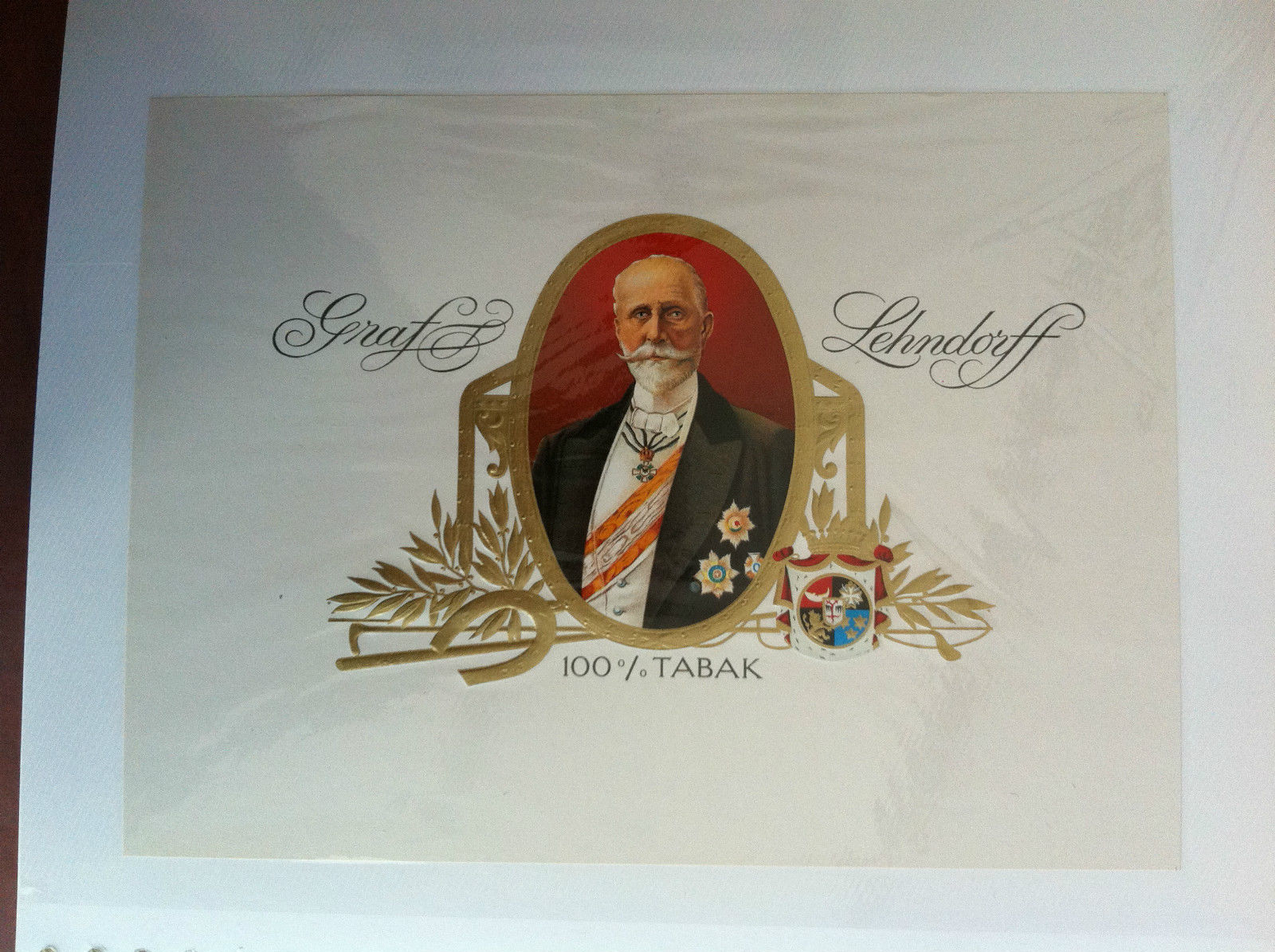 Etichetta originale d'epoca Tabacco Graft Lehndorff - E19615