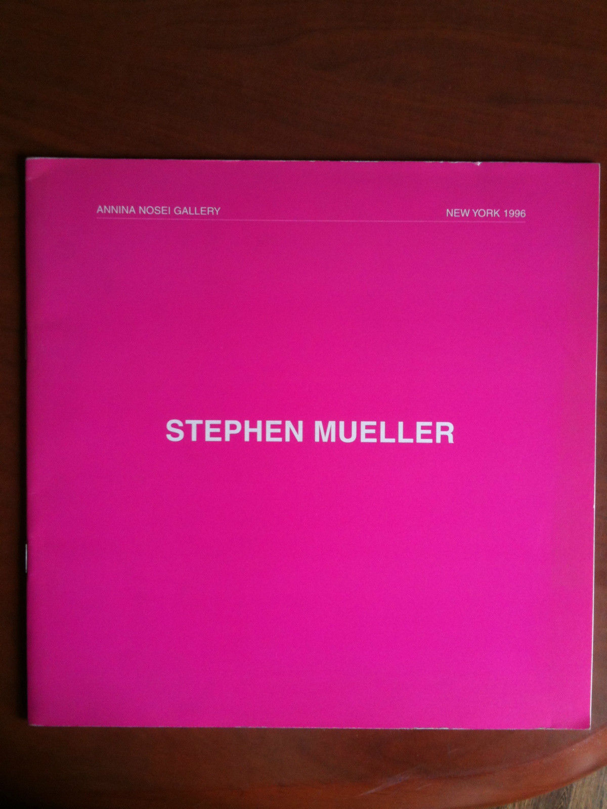 Exhibition Catalogue of Stephen Mueller Annina Nosei Gallery New York …