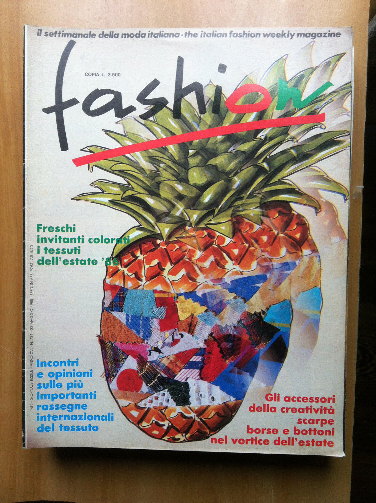 Fashion Anno XVI n^ 7301- 22 Maggio 1985 - E13857