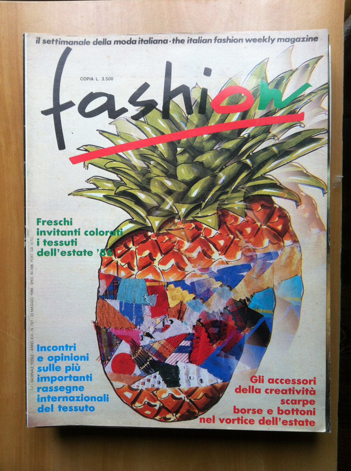 Fashion Anno XVI n^ 731- 22 Maggio 1985 - E13858