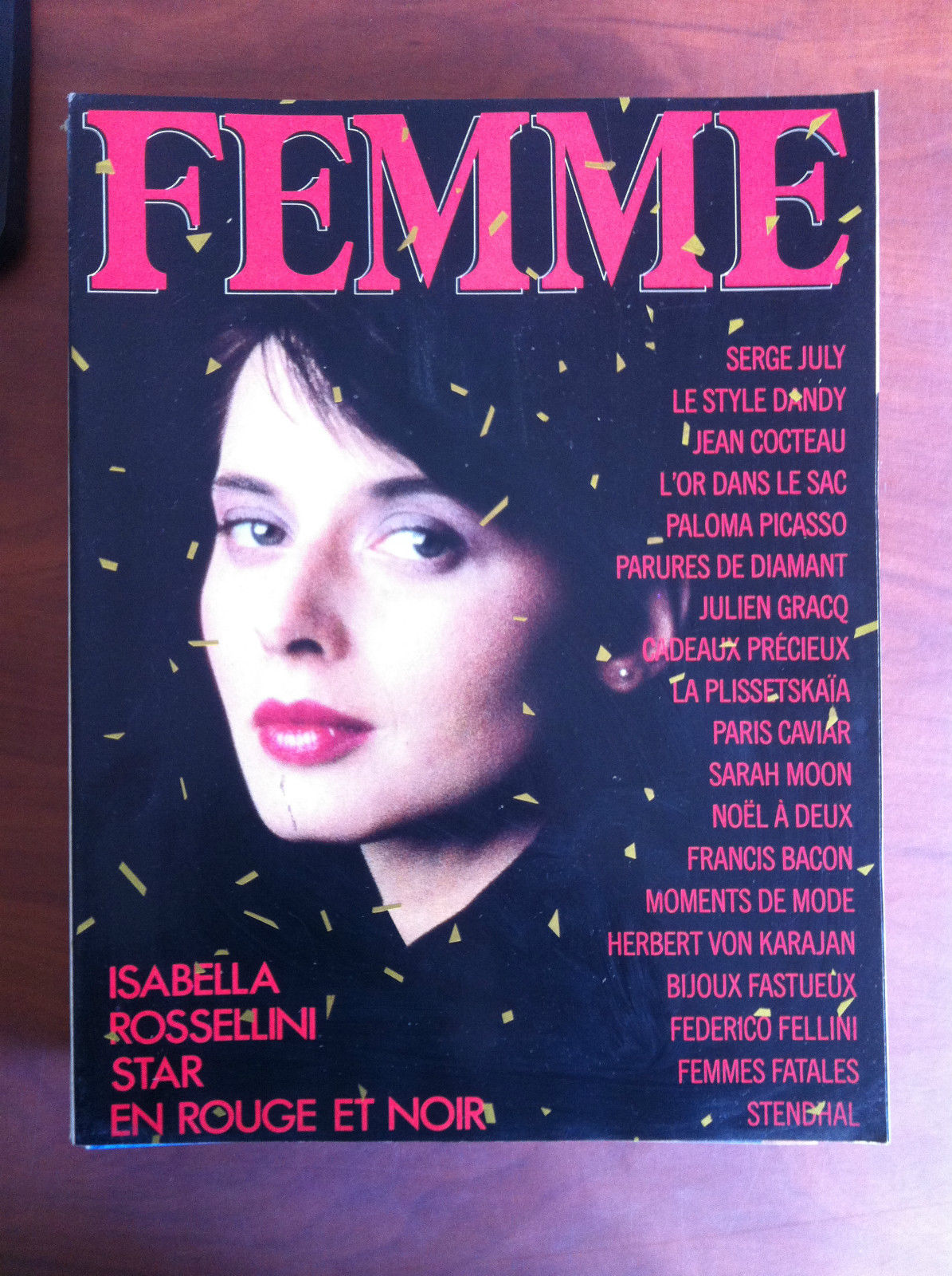 FEMME n^ 11 Décembre 1985 Janvier 1986 couverture: Isabella Rossellini …