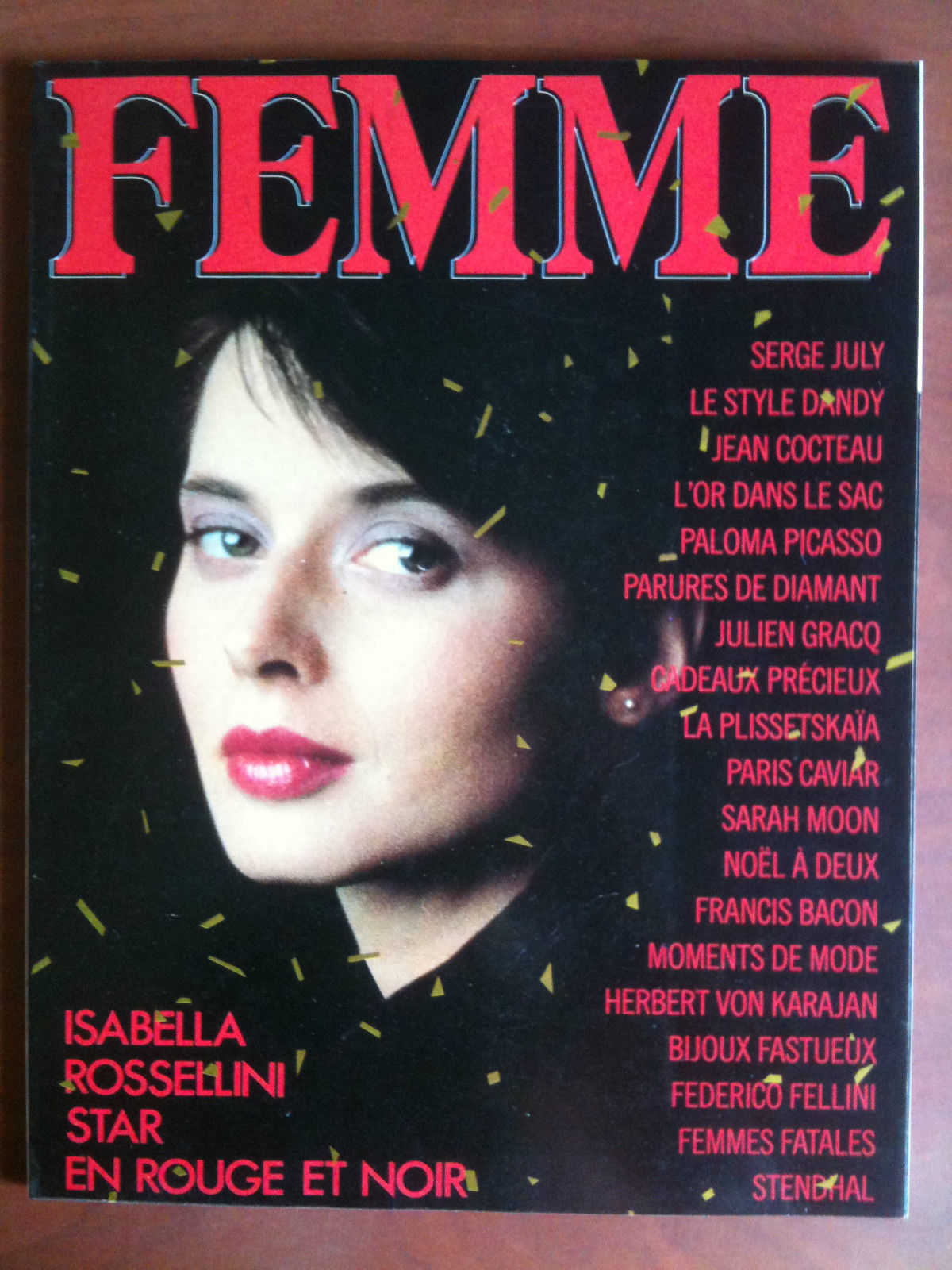 FEMME n^ 11 Décembre 1985 Janvier 1986 couverture: Isabella Rossellini …
