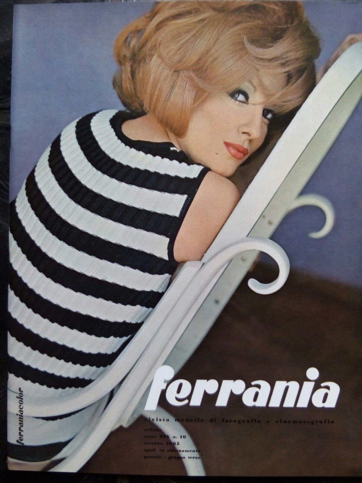 Ferrania Anno XIX n^10 ottobre 1965 Cover: Isabella Biagini