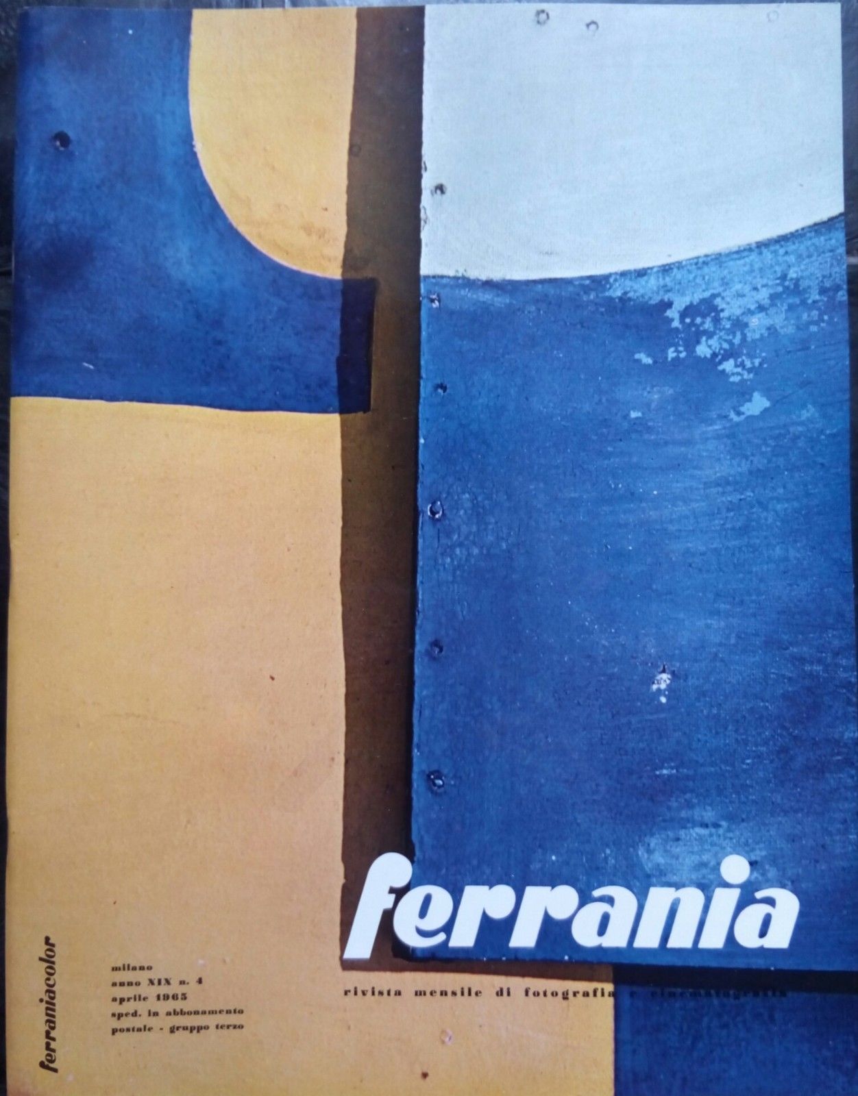 Ferrania Anno XIX n^ 4 aprile 1965 Cover: Ottavio Cisventi