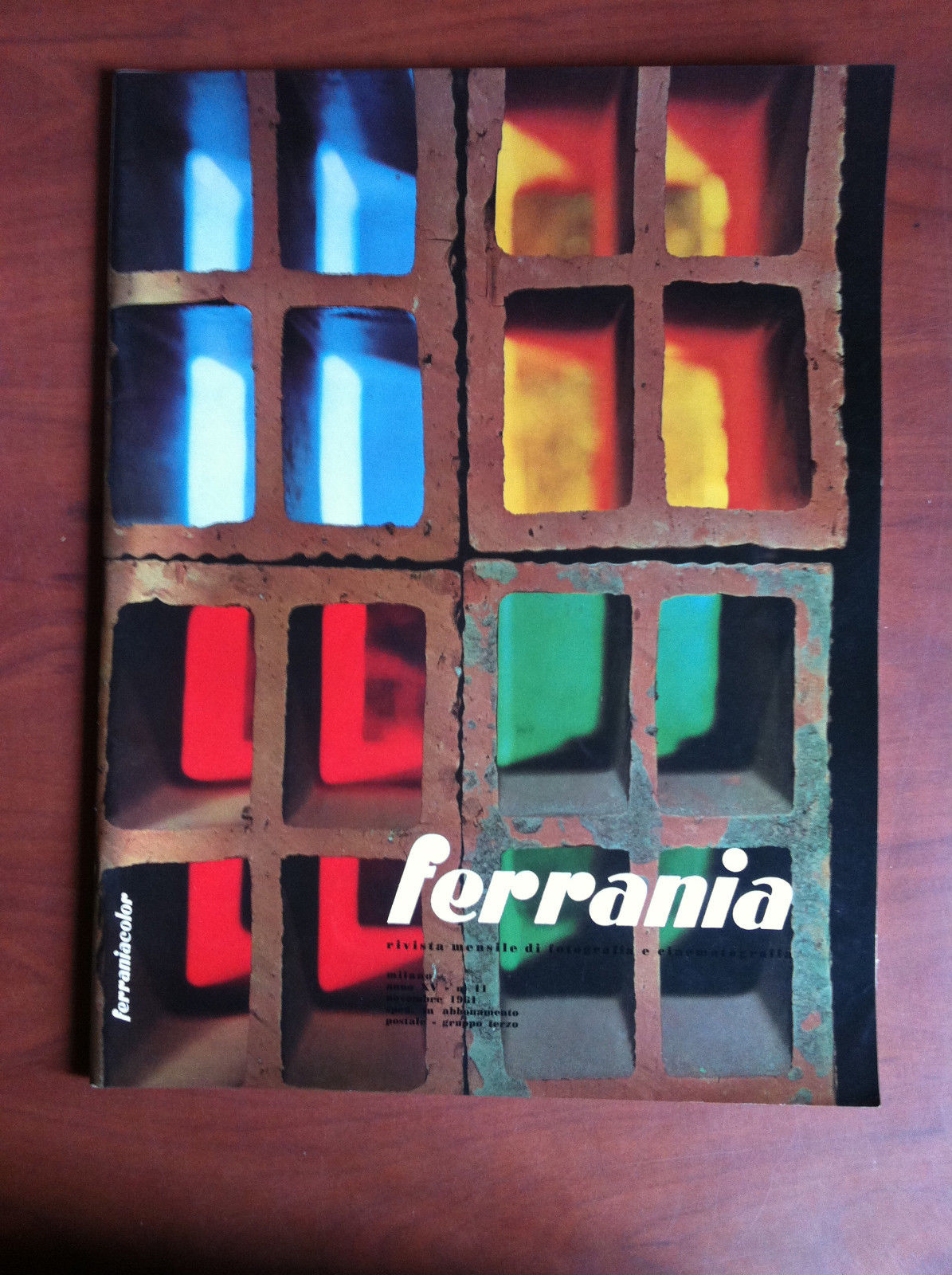 Ferrania Anno XV n^ 11 Novembre 1961 Cover: Fantasia Cromatica …