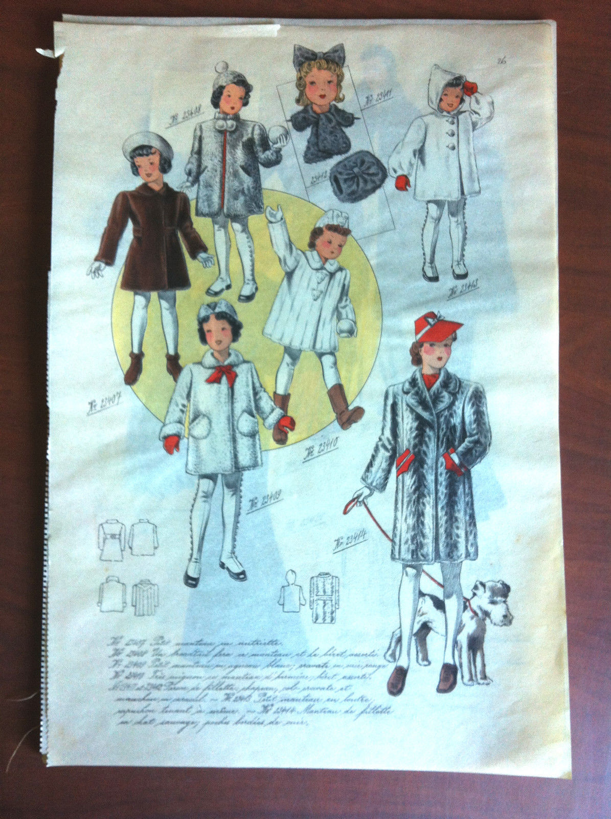 Figurino originale anni '30 Paris