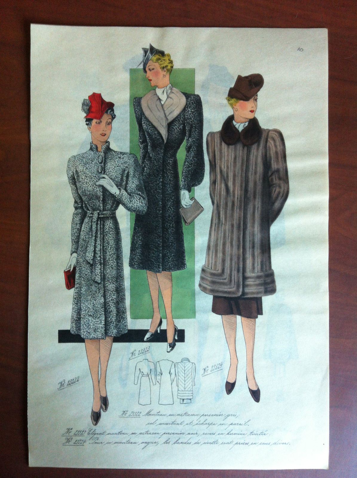 Figurino originale anni '30 Paris