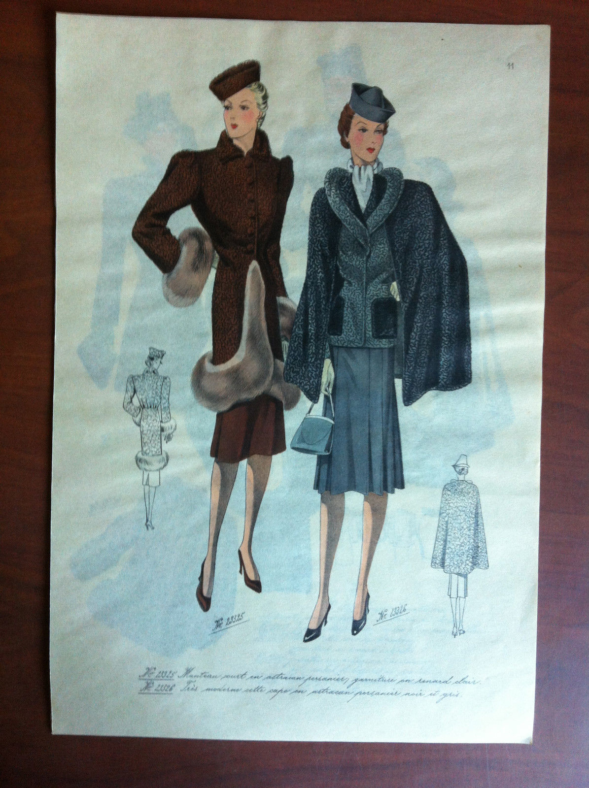 Figurino originale anni '30 Paris