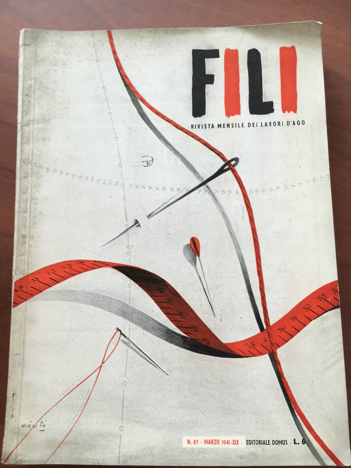 Fili rivista mensile dei lavori d'ago n^ 87 Marzo 1941 …