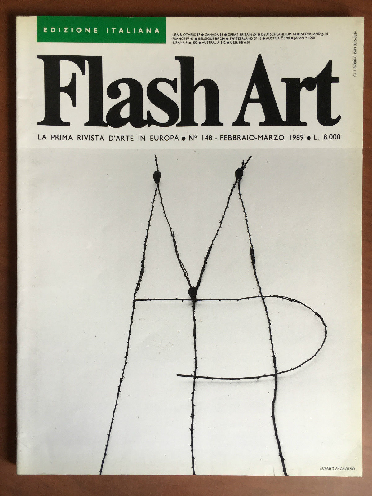 Flash Art n^ 148 Febbraio-Marzo 1989 Cover: Mimmo Paladino - …