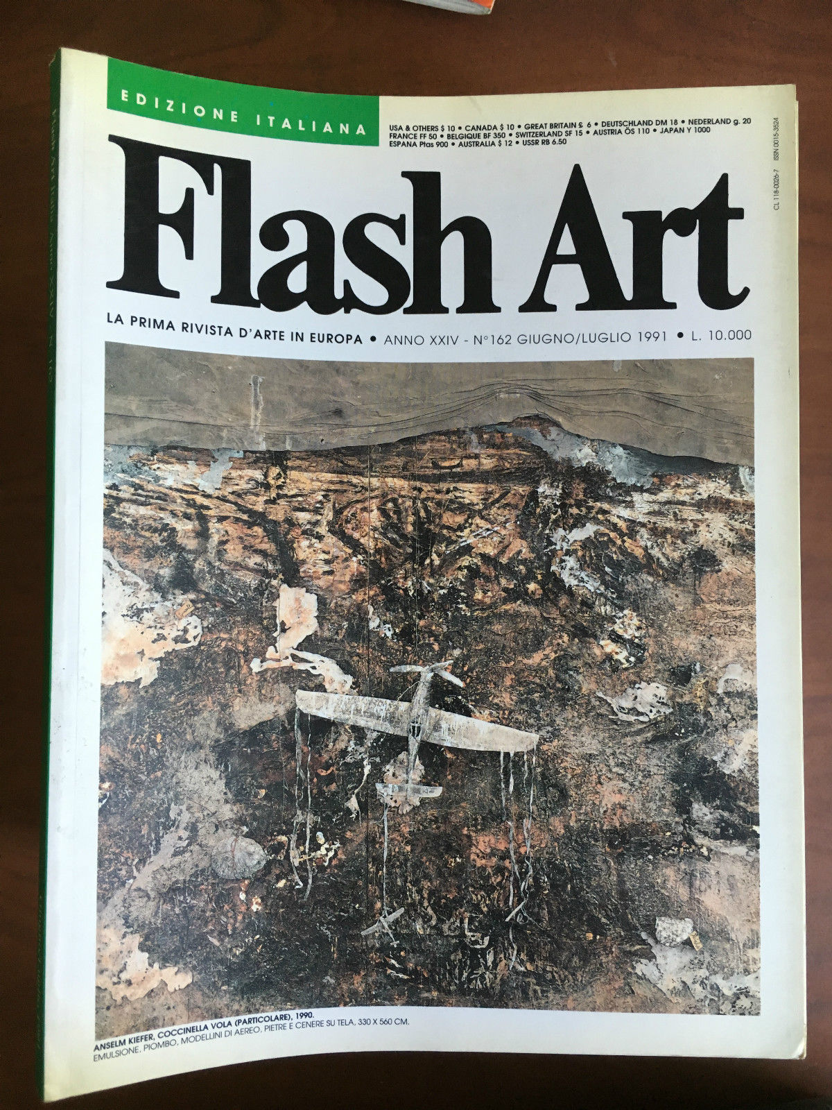 Flash Art n^ 162 Estate 1991 Cover: Anselm Kiefer - …