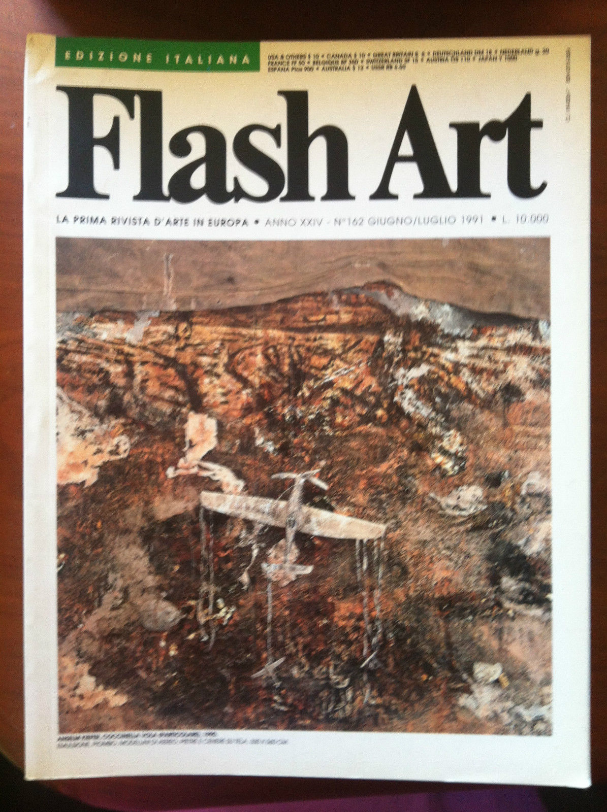 Flash Art n^162 Giugno/Luglio 1991 Cover: Anselm Kiefer