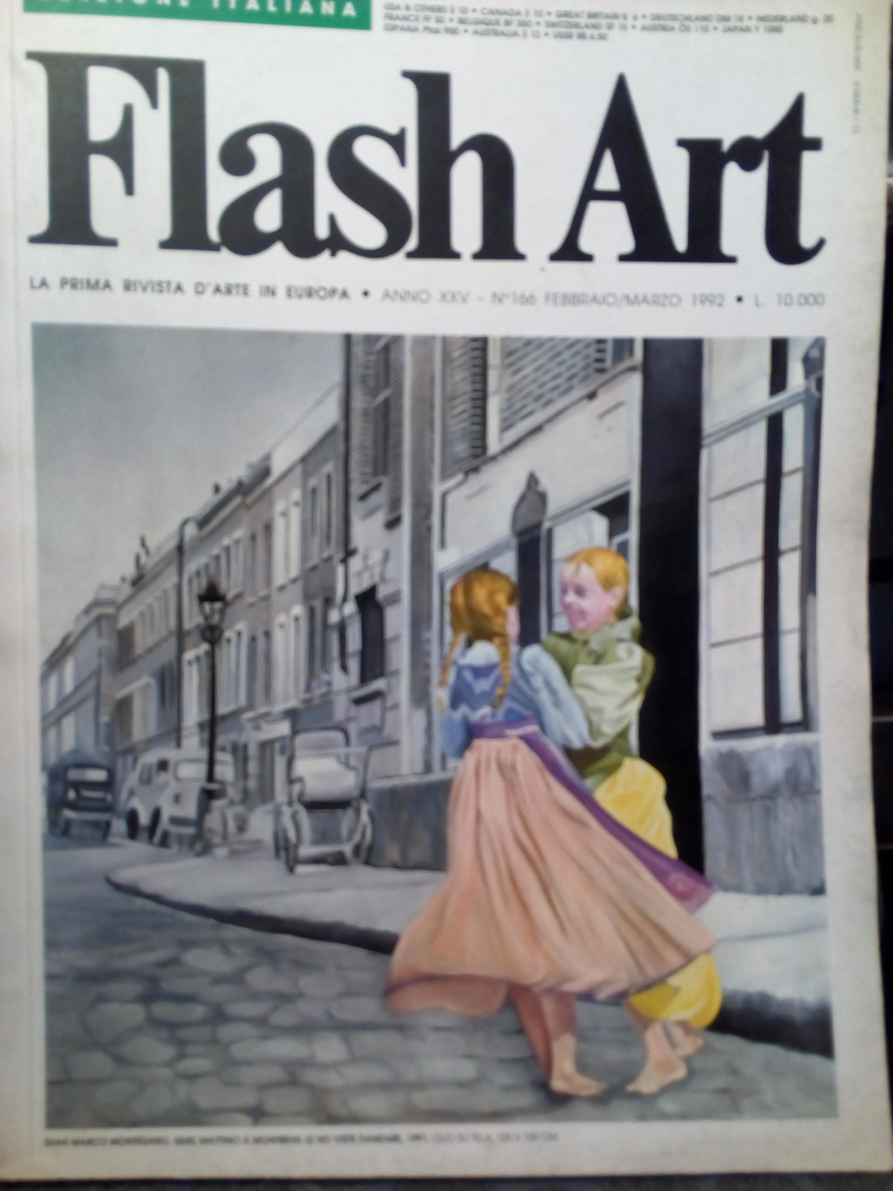 Flash Art N^ 166 Febbraio/Marzo 1992 edizione italiana