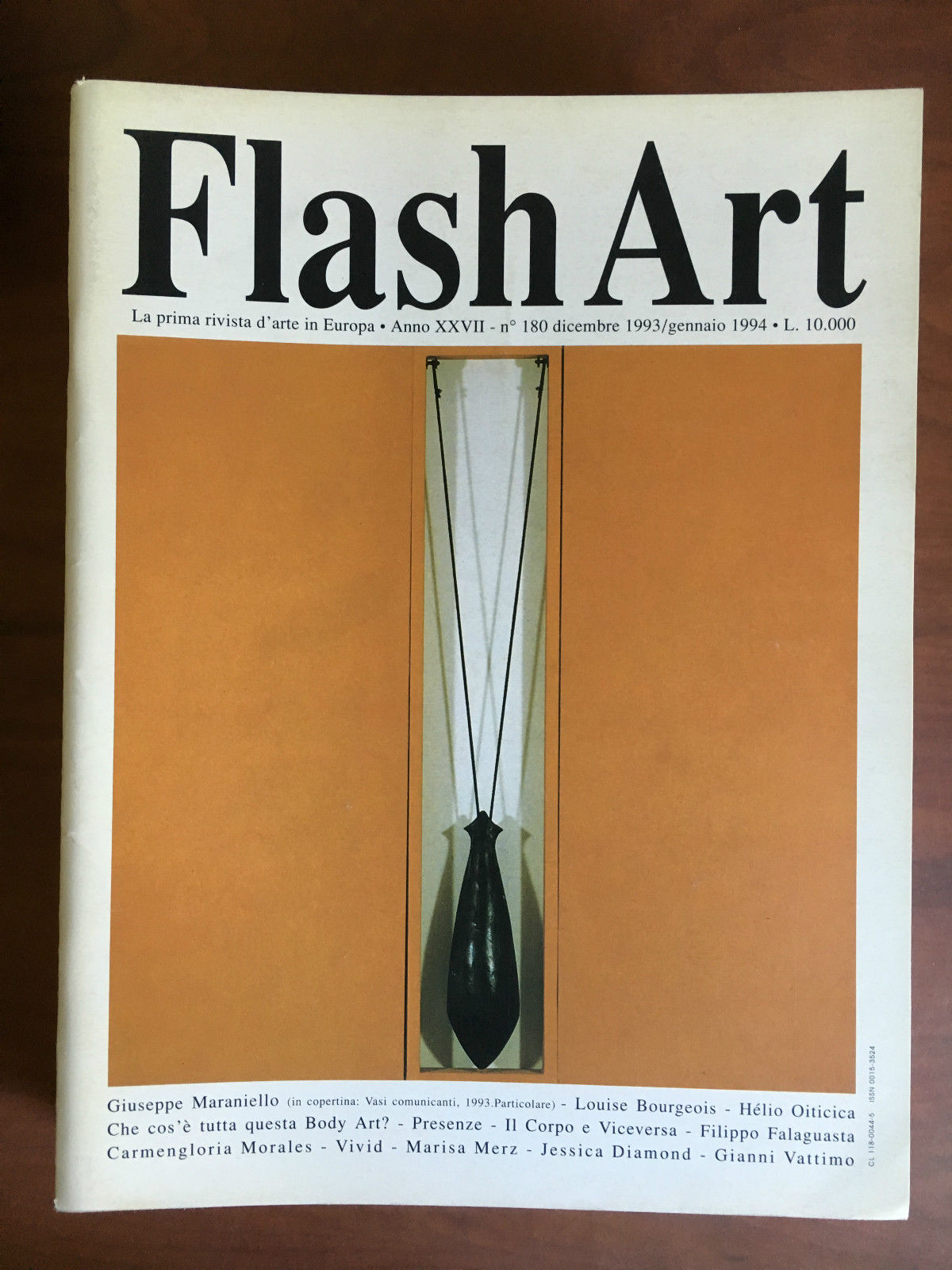 Flash Art n^ 180 Dicembre 1993 Gennaio 1994 Cover Giuseppe …