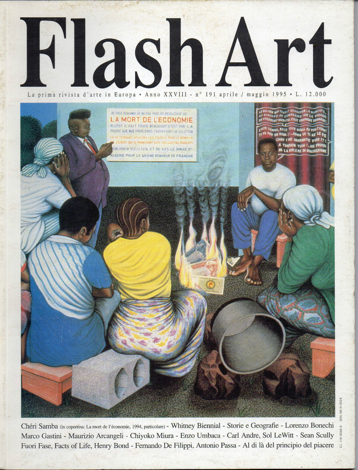 Flash Art n^ 191 aprile/maggio 1995 cover Chéri Samba