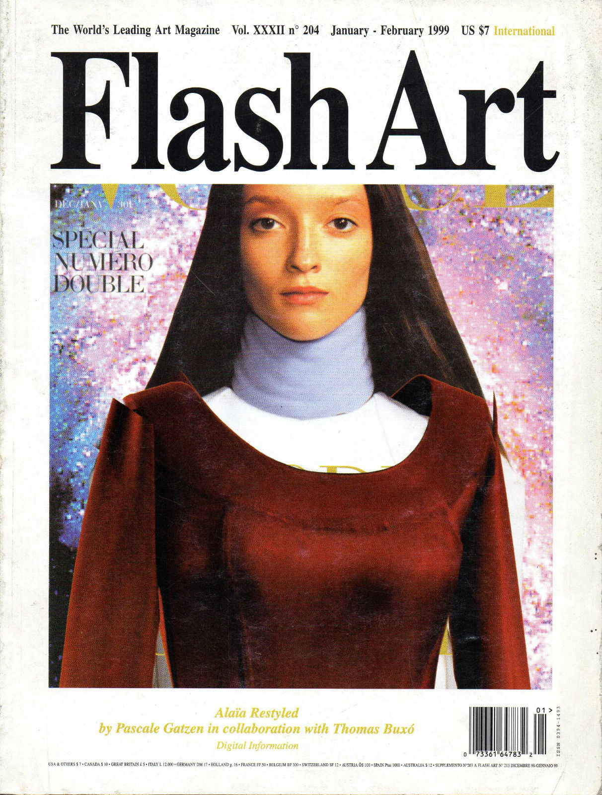 Flash Art n^204 international gennaio-febbraio 1999 cover story