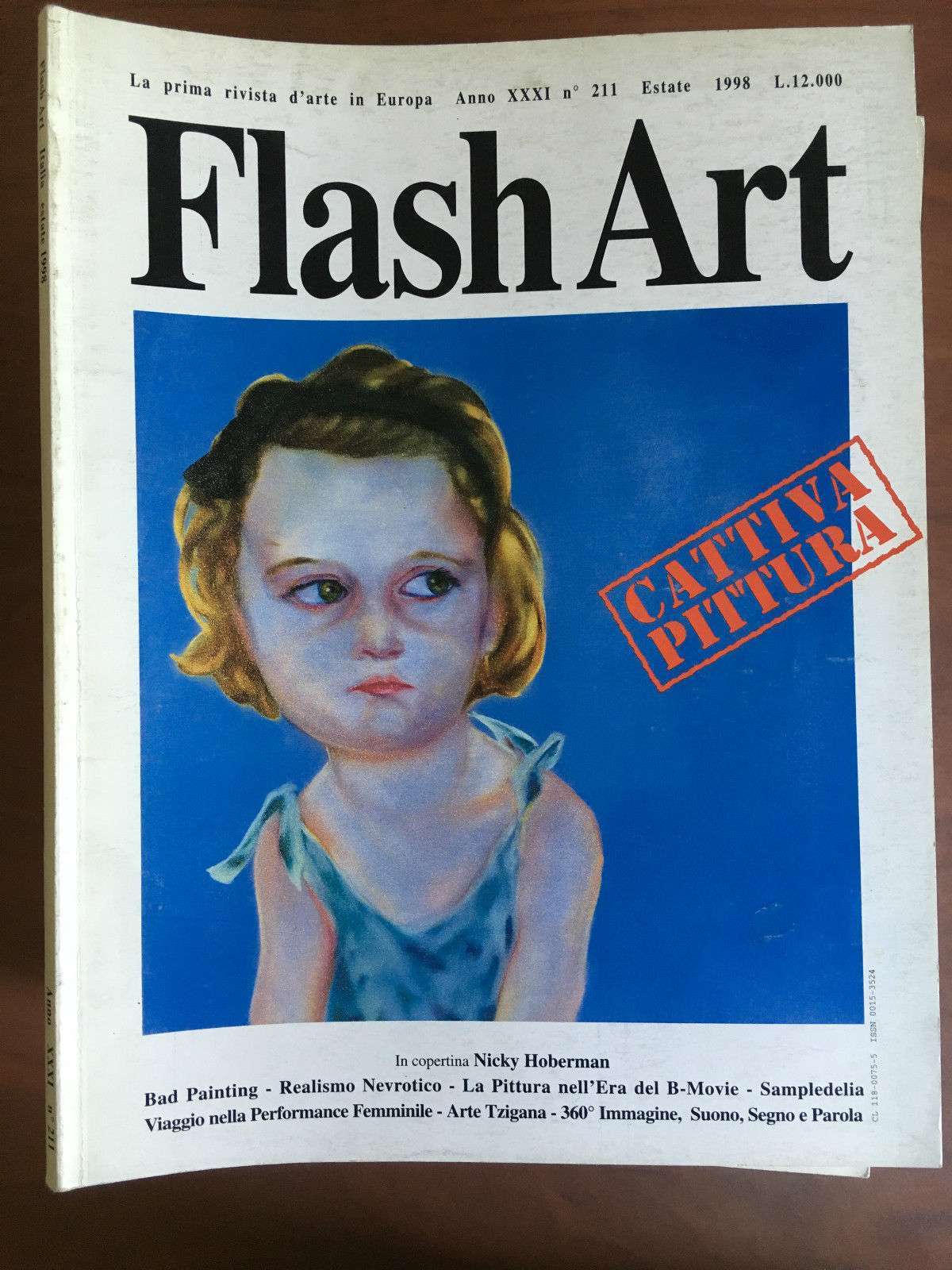 Flash Art n^ 211 Estate 1998 Cover: Nicky Hoberman - …