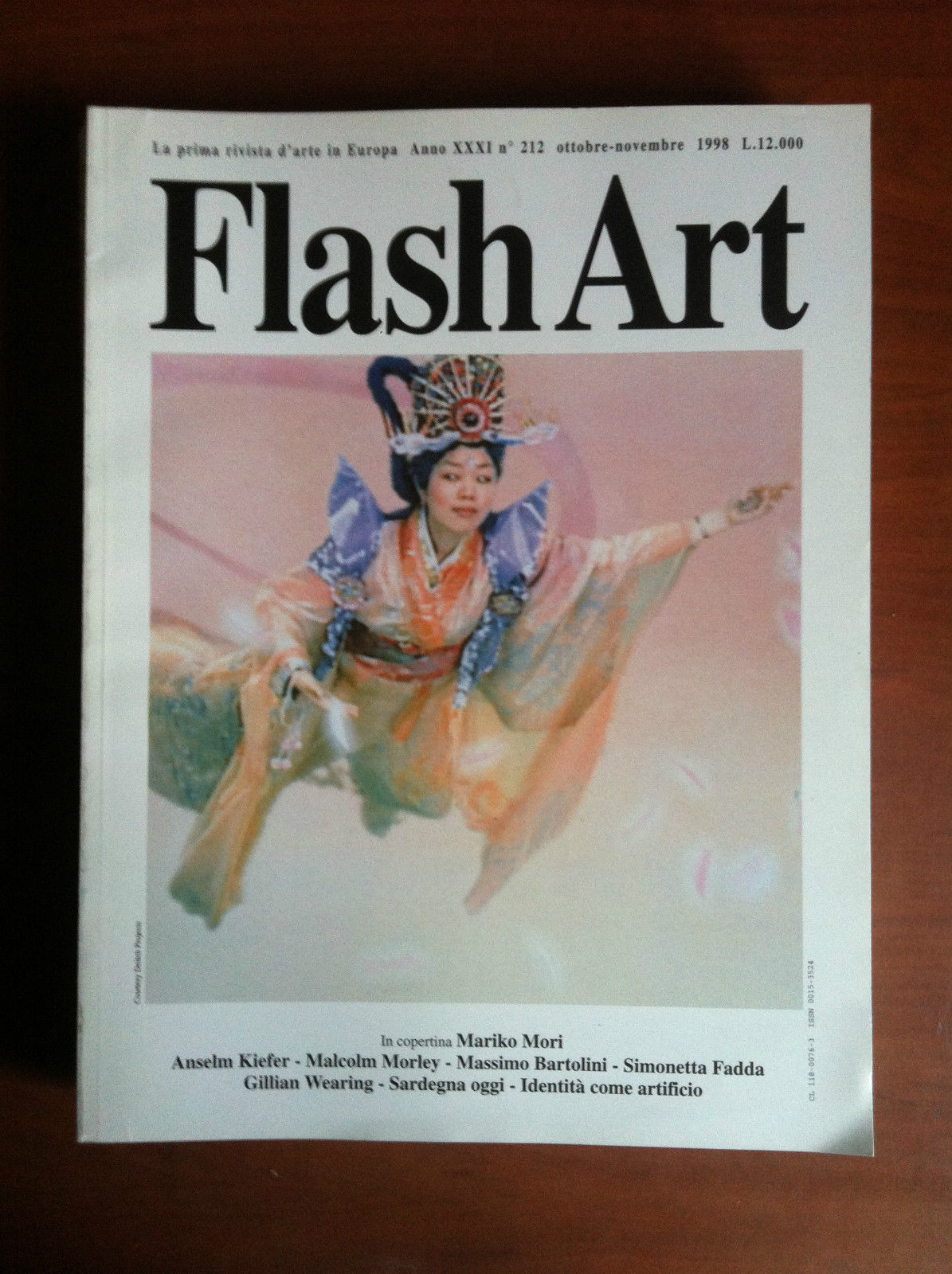 Flash Art n^ 212 Ottobre/Novembre 1998 Cover Mariko Mori - …
