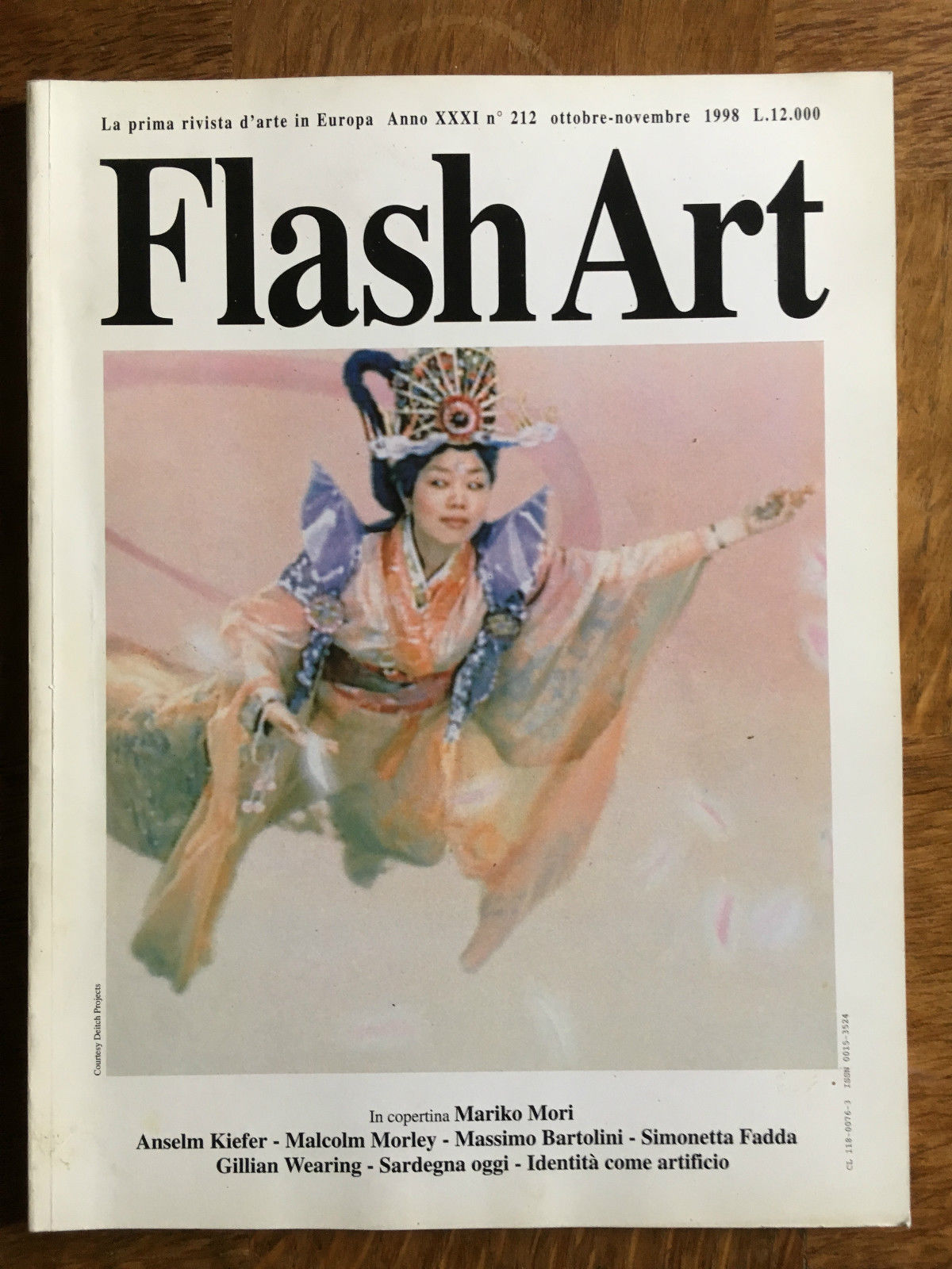Flash Art n^ 212 Ottobre/Novembre 1998 Cover Mariko Mori - …