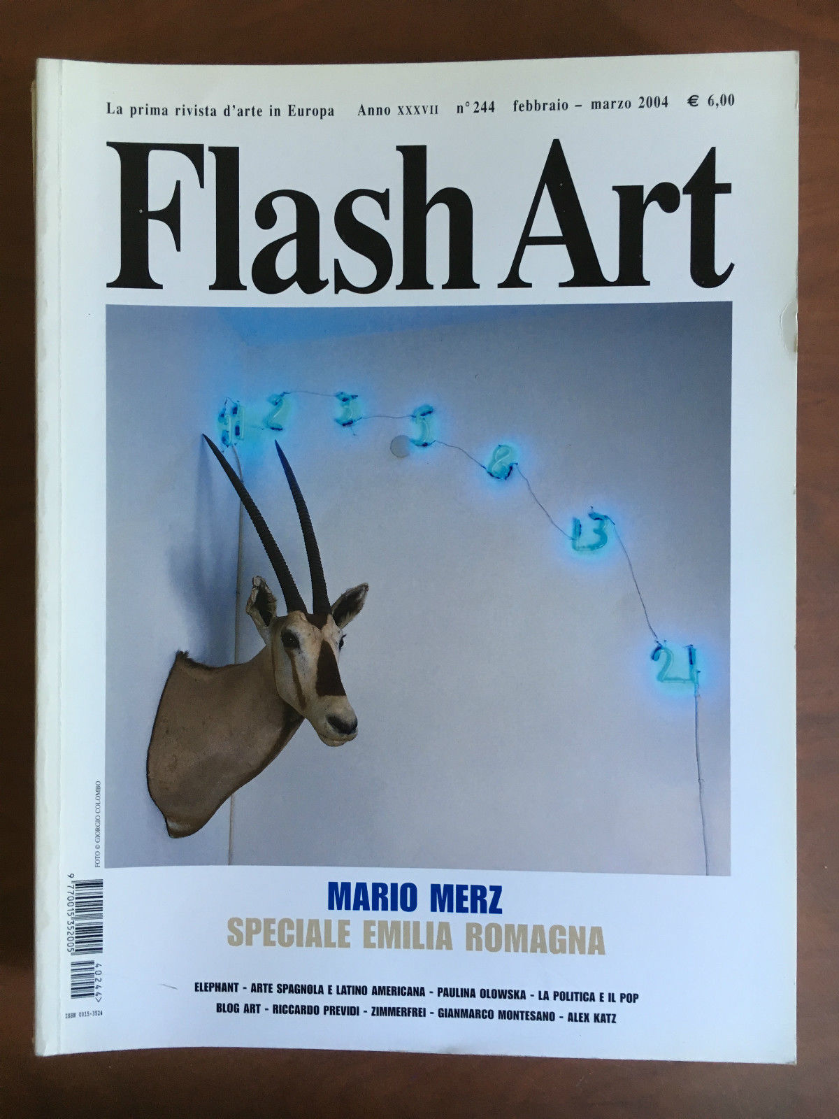 Flash Art n^ 244 Febbraio/Marzo 2004 Cover: Mario Merz - …