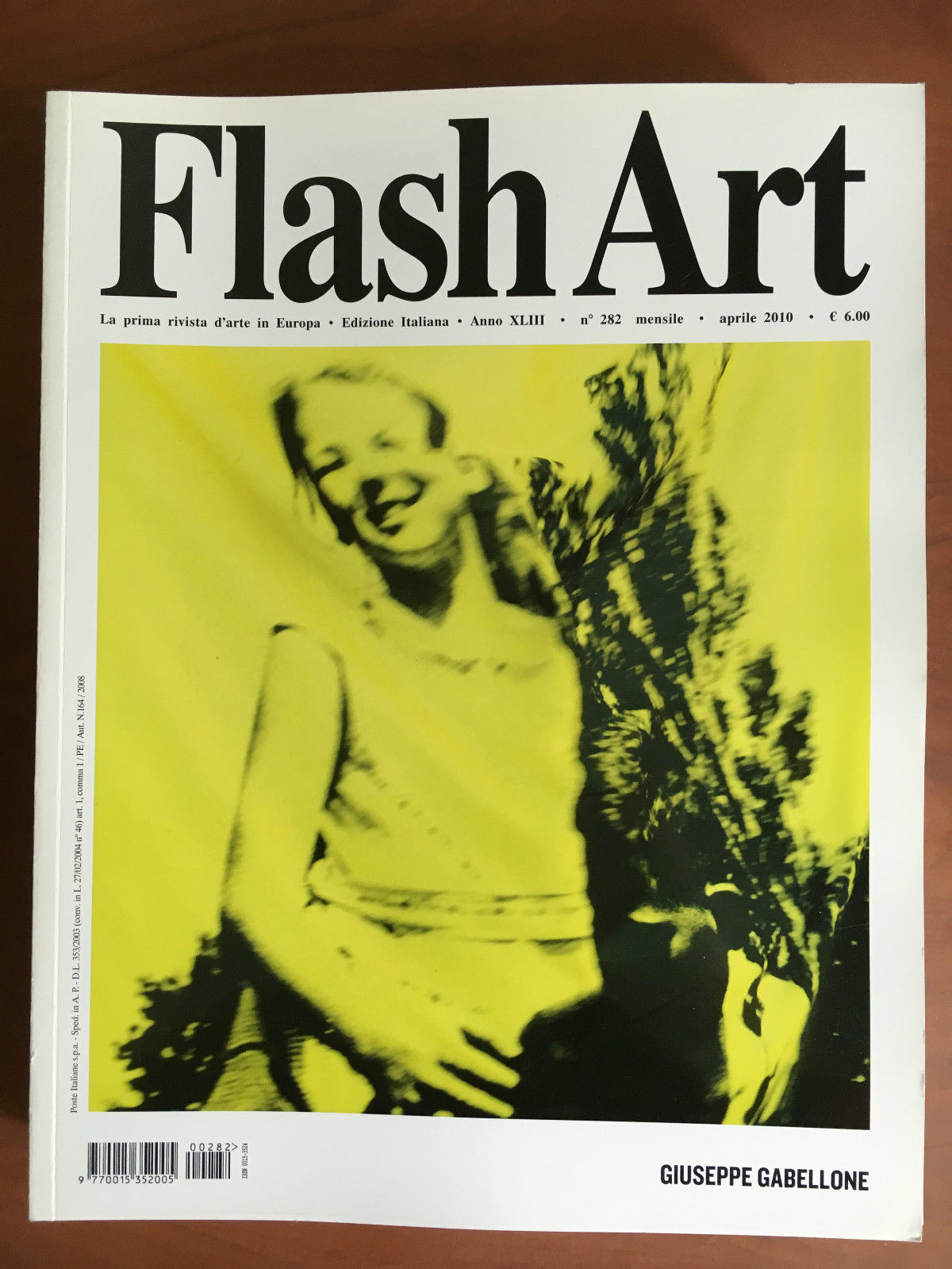 Flash Art n^282 Aprile 2010 Cover Giuseppe Gabellone - E20683