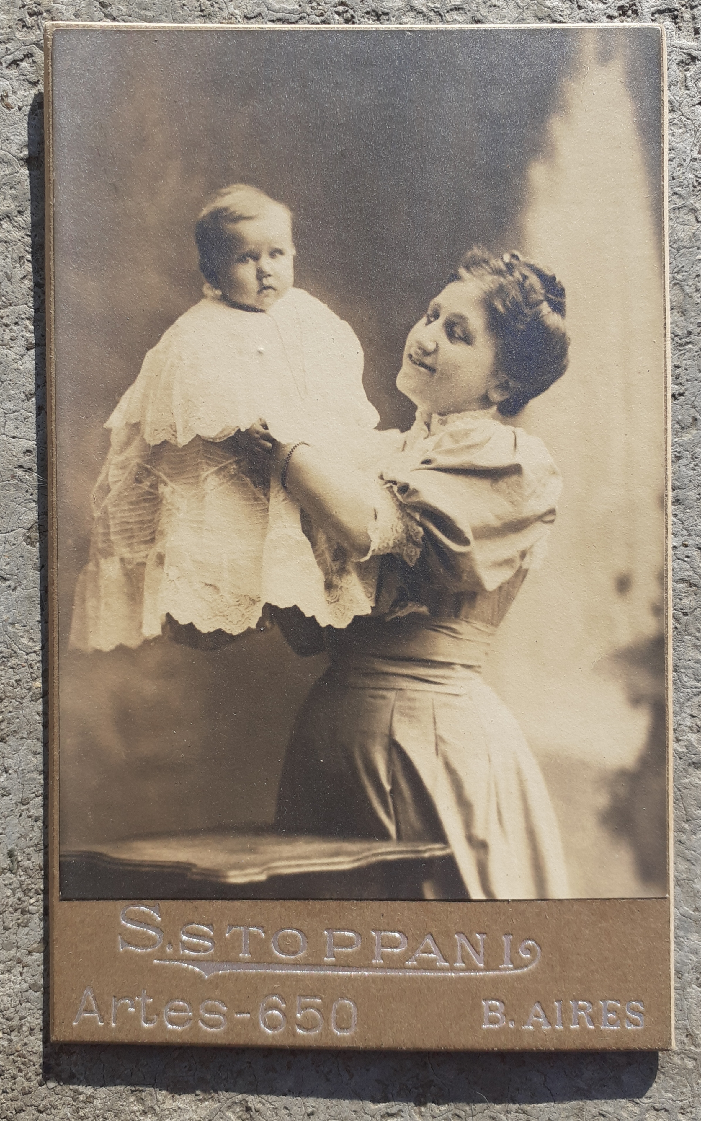 Fotografia CDV Saverio Stoppani Buenos Aires 1900 circa