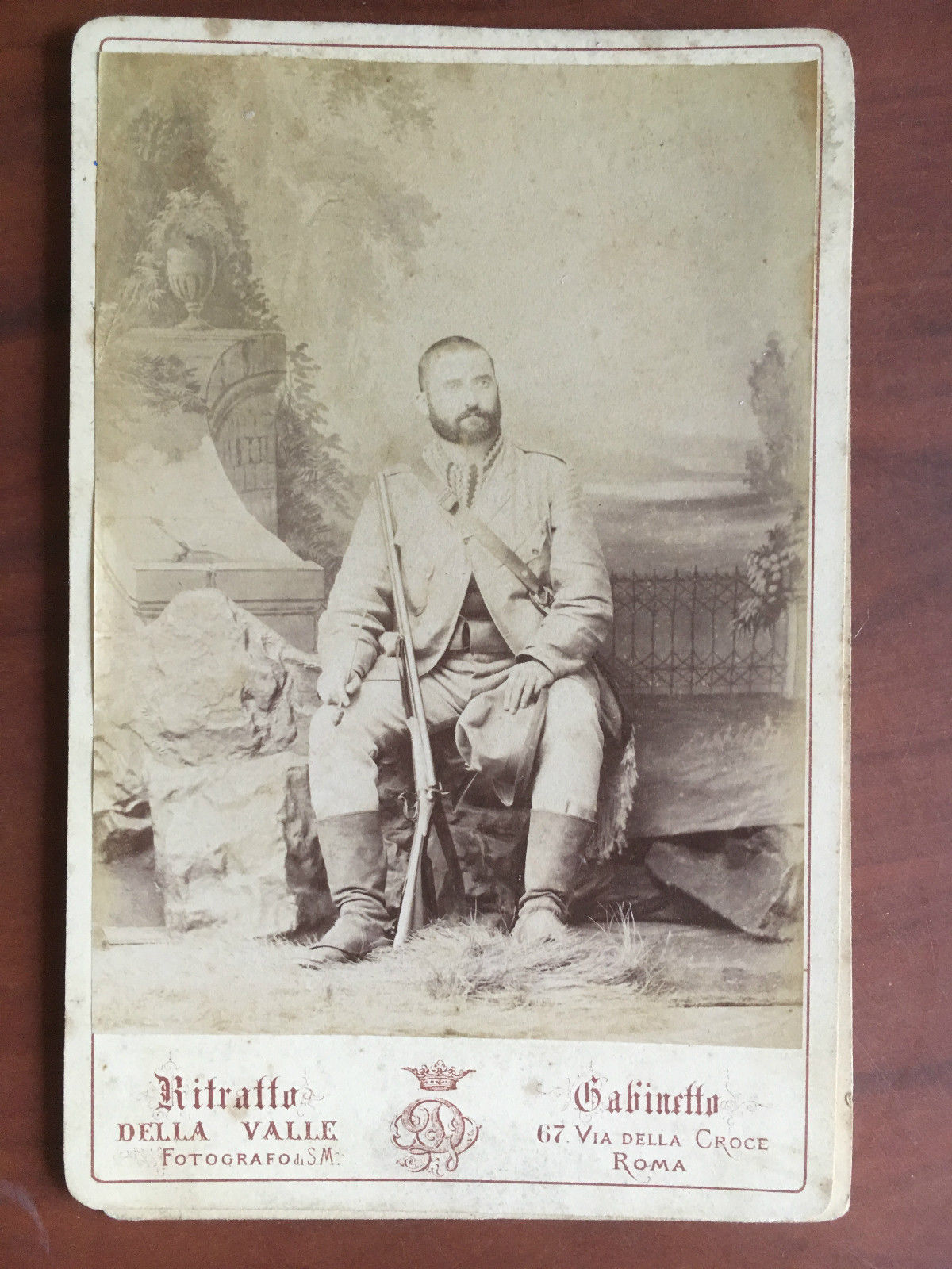 Fotografia originale 1879 albumina Fotografo C. Della Valle Roma - …