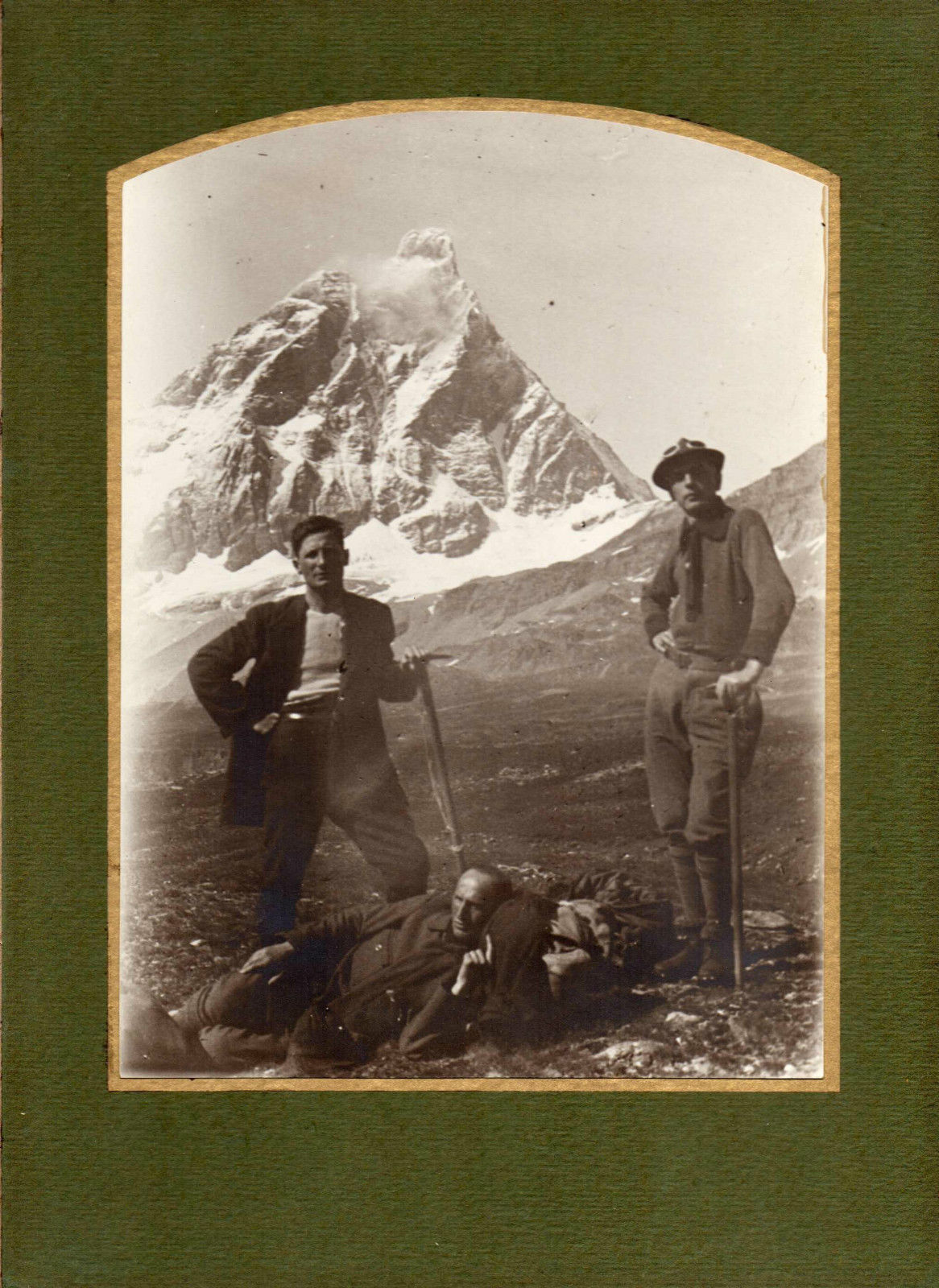 Fotografia originale Alpinismo Cervino 1927