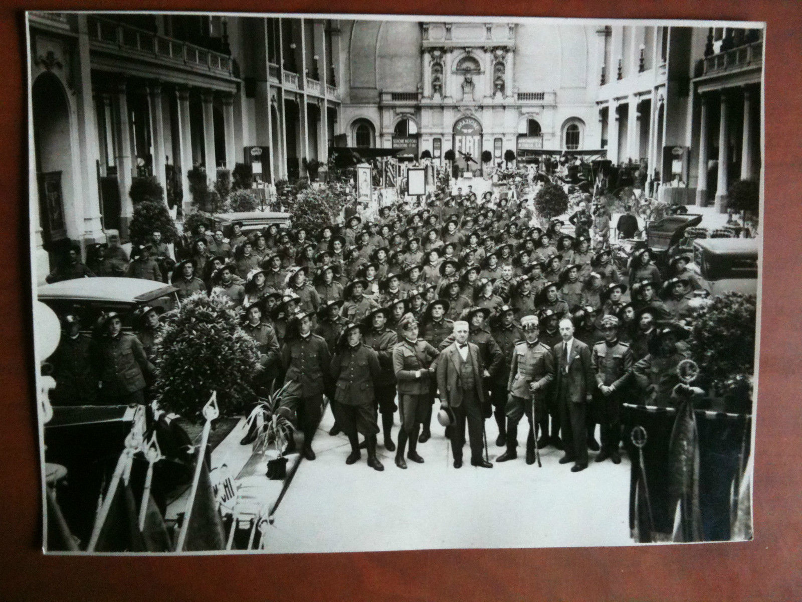 Fotografia originale anni '30 Expo. Automobili Torino Fiat Aviazione