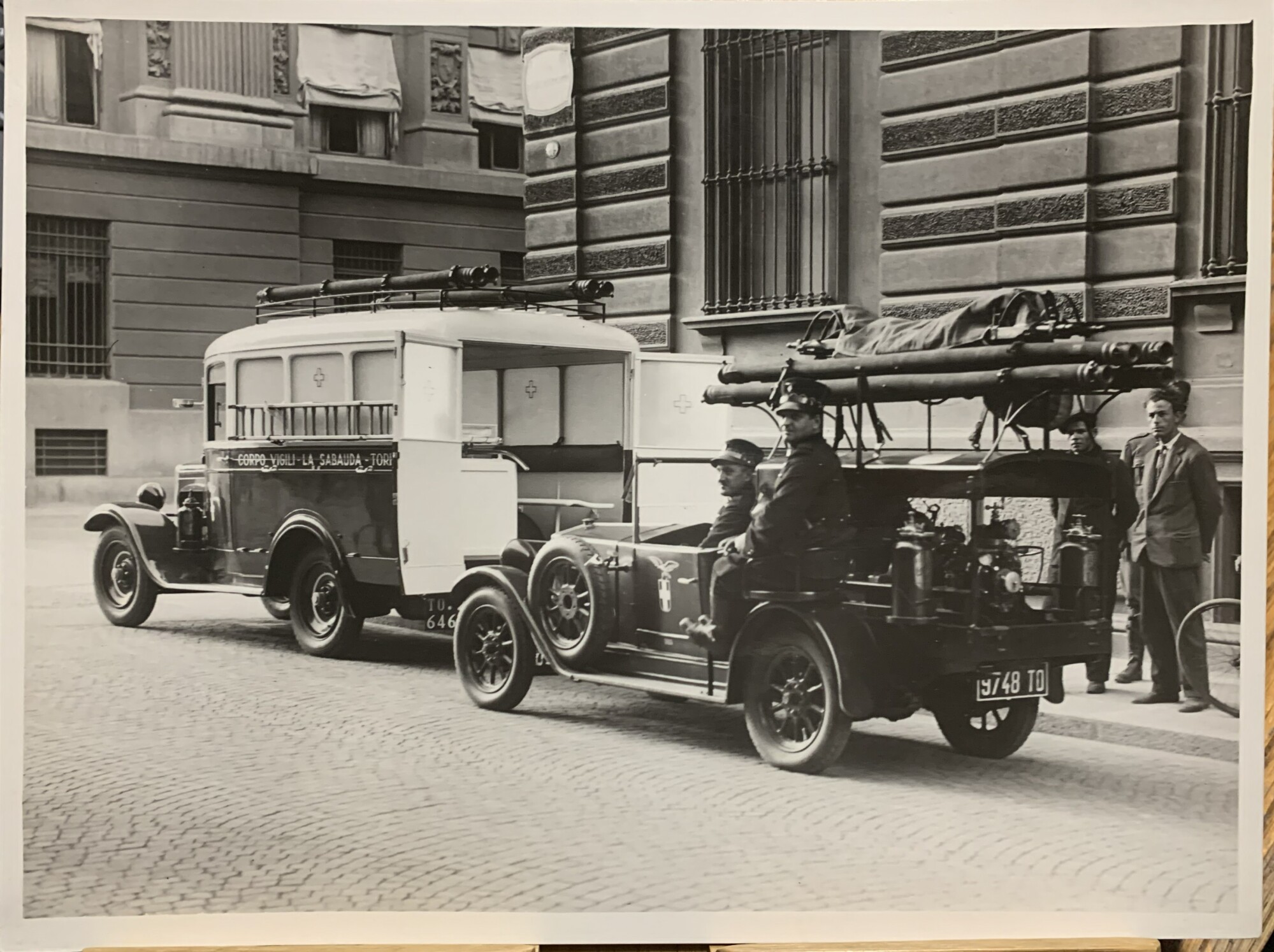 Fotografia originale anni '30 P. Canonica - Torino Corpo Vigili …