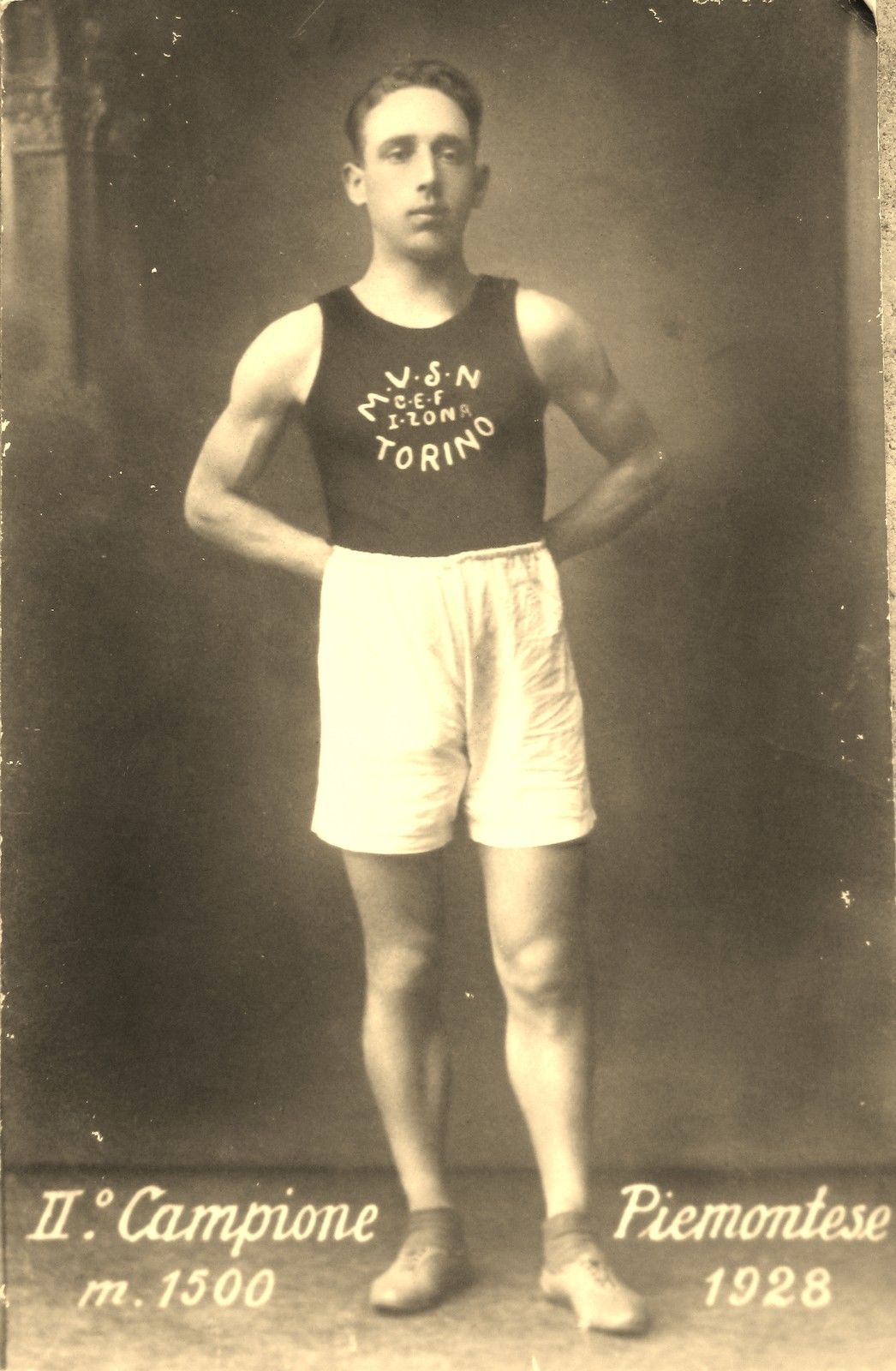 fotografia originale atletica Milizie Volontarie della Sicurezza Nazionale 1928