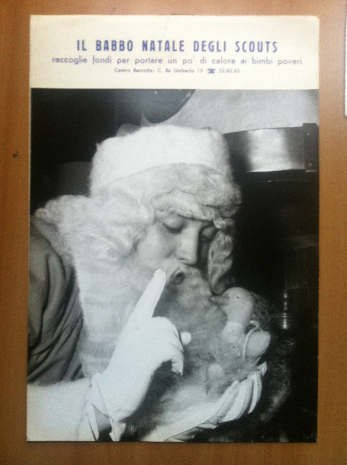 Fotografia originale Babbo Natale degli Socuts raccolta fondi Torino 1962 …