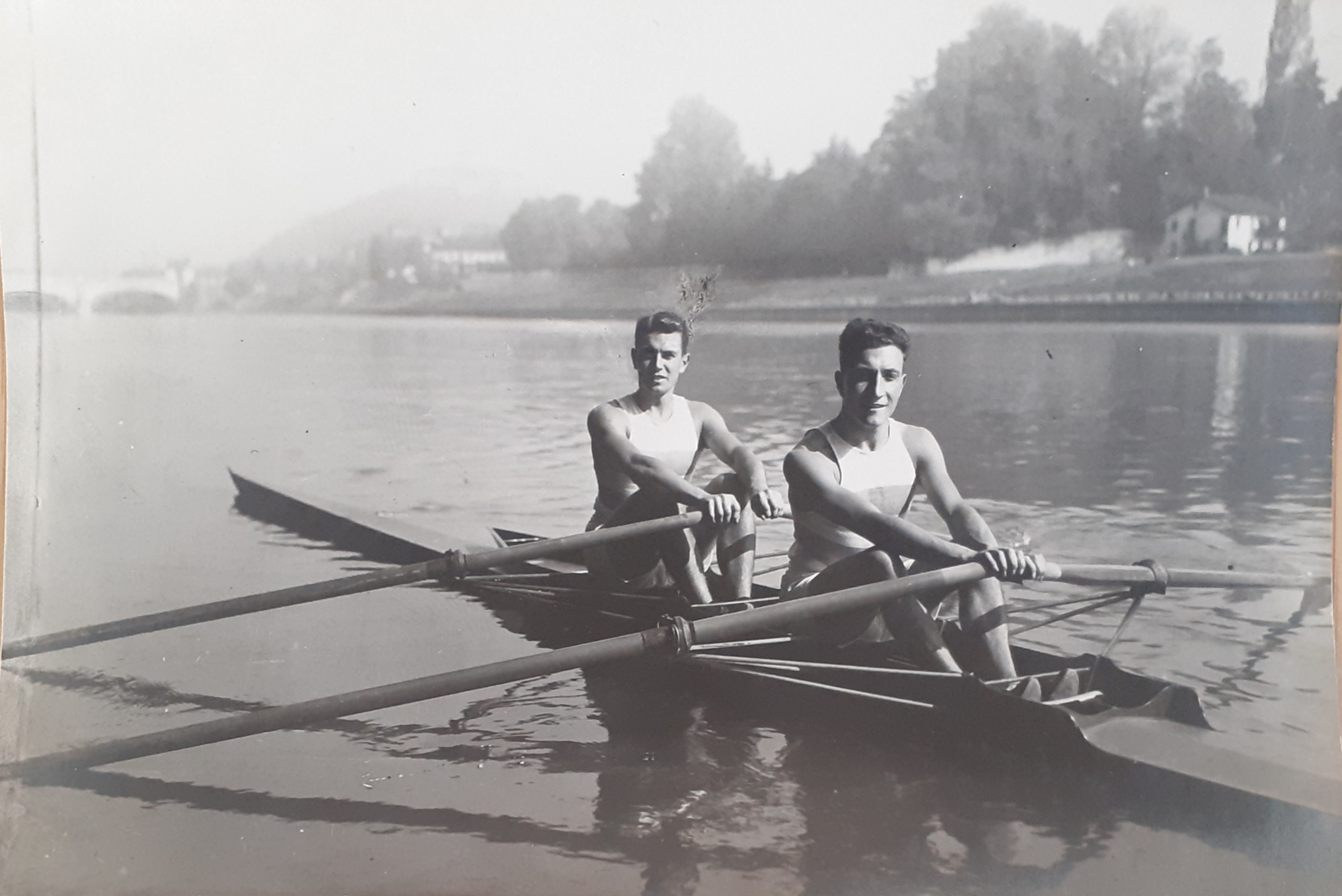 Fotografia originale Canottieri Cerea Torino 1923